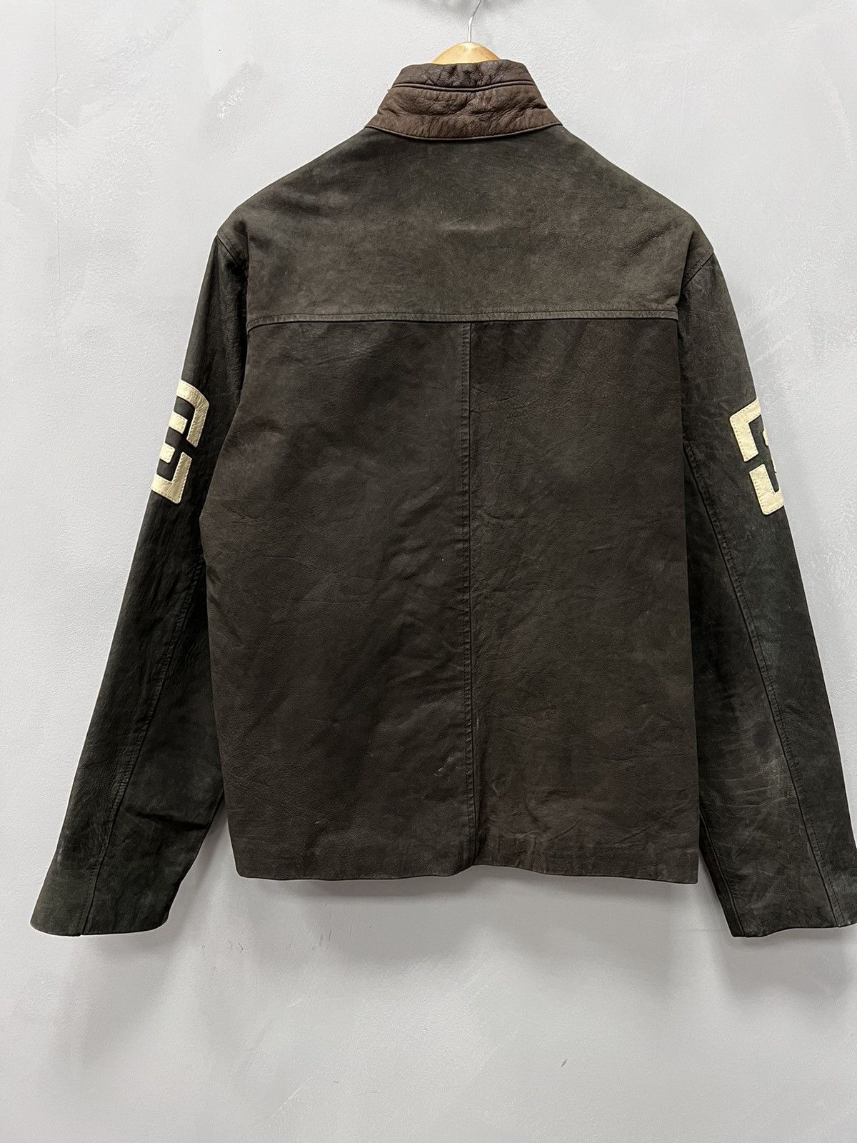 Vintage Vintage Genuine Real Leather Cropped Jacket Avant Garde Size US M / EU 48-50 / 2 - 7 Thumbnail