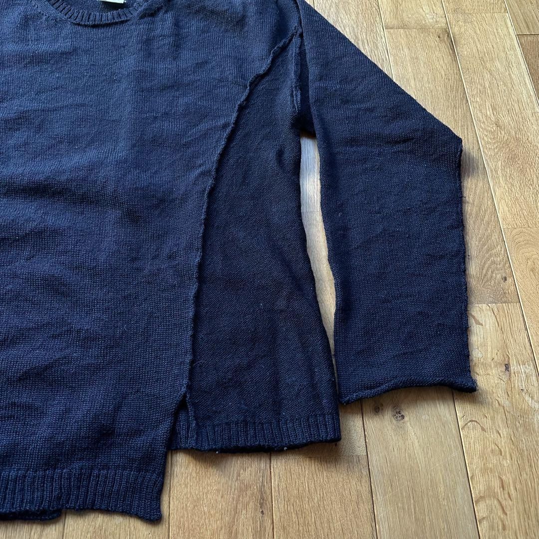 Yohji Yamamoto yohji yamamoto pour homme asymmetric knit Size US L / EU 52-54 / 3 - 2 Thumbnail
