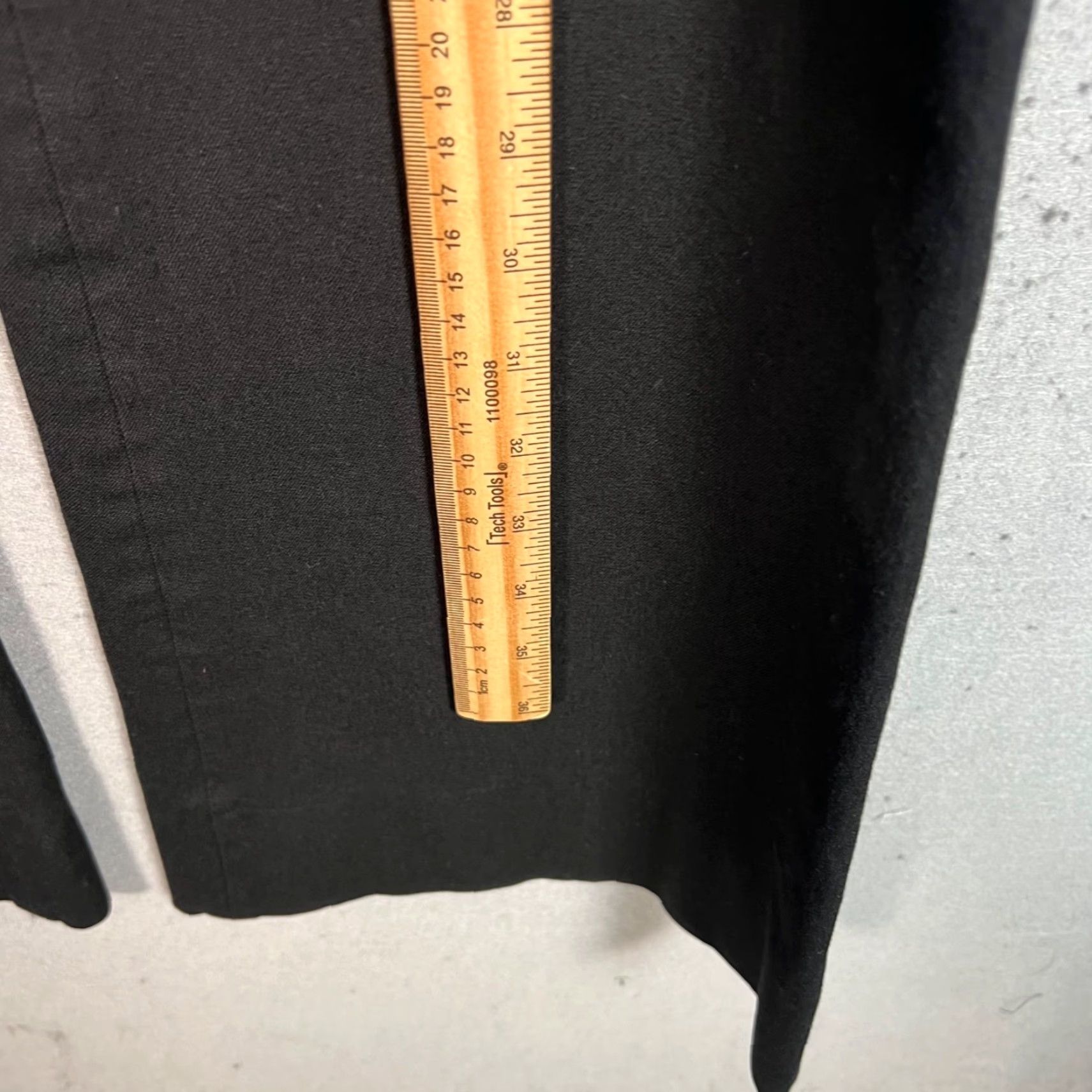 Banana Republic Banana Republic Pants Womens 8 Black Flare Leg Cotton Blend Dress Pants Size 30" / US 8 / IT 44 - 6 Thumbnail