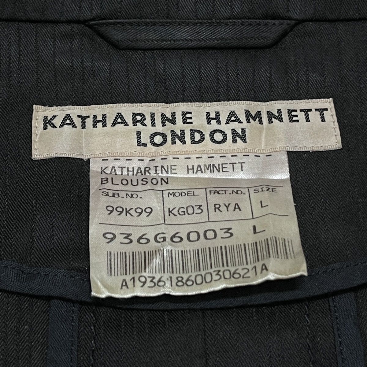 Katharine Hamnett London Vintage Katharine Hamnett London Blousen Zipper Jacket Size US L / EU 52-54 / 3 - 23 Thumbnail