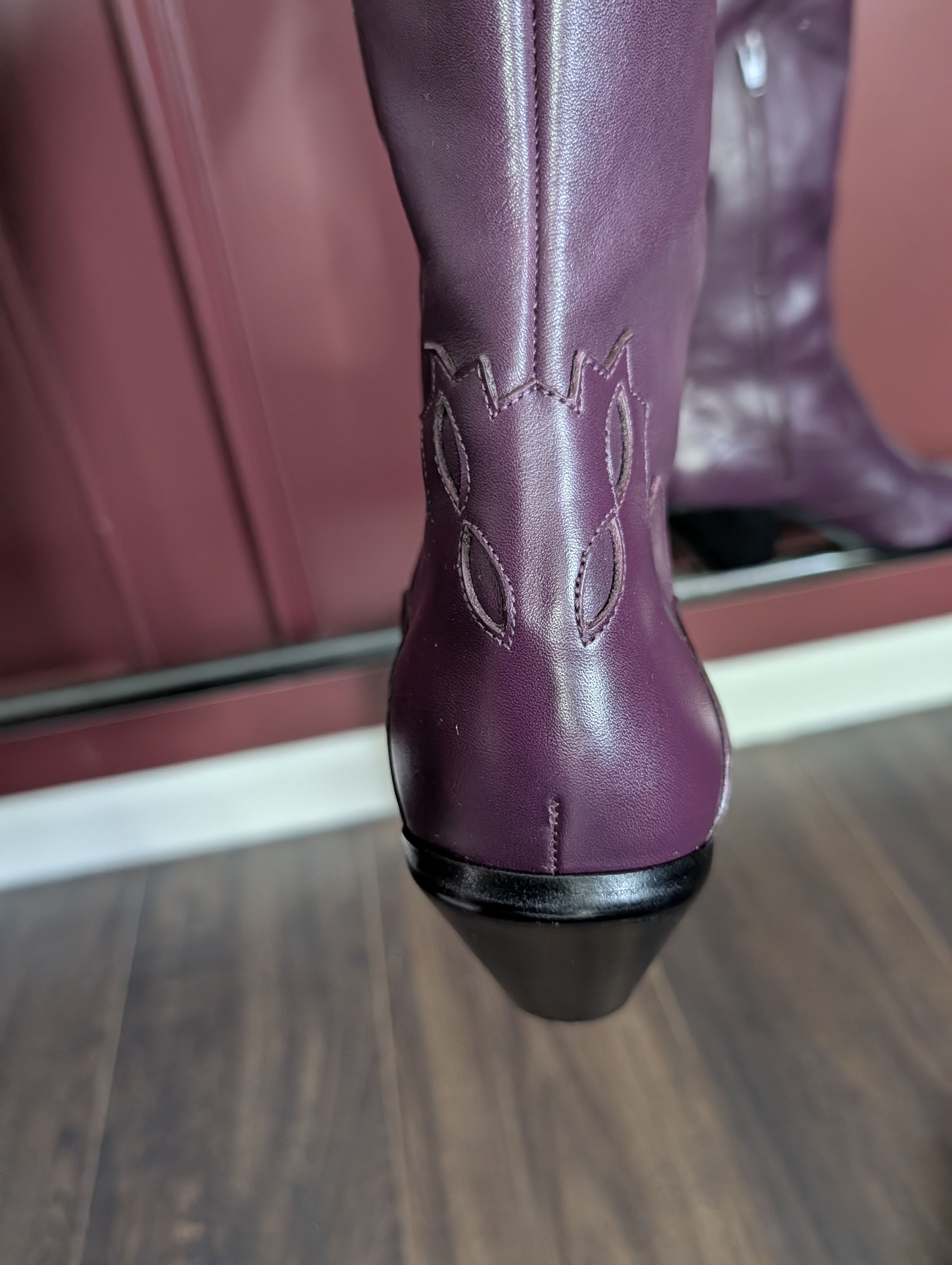 Enfants Riches Deprimes CRAZY RARE Midnight Cowboy Boots Eggplant Knee High 42 Size US 9 / EU 42 - 5 Thumbnail