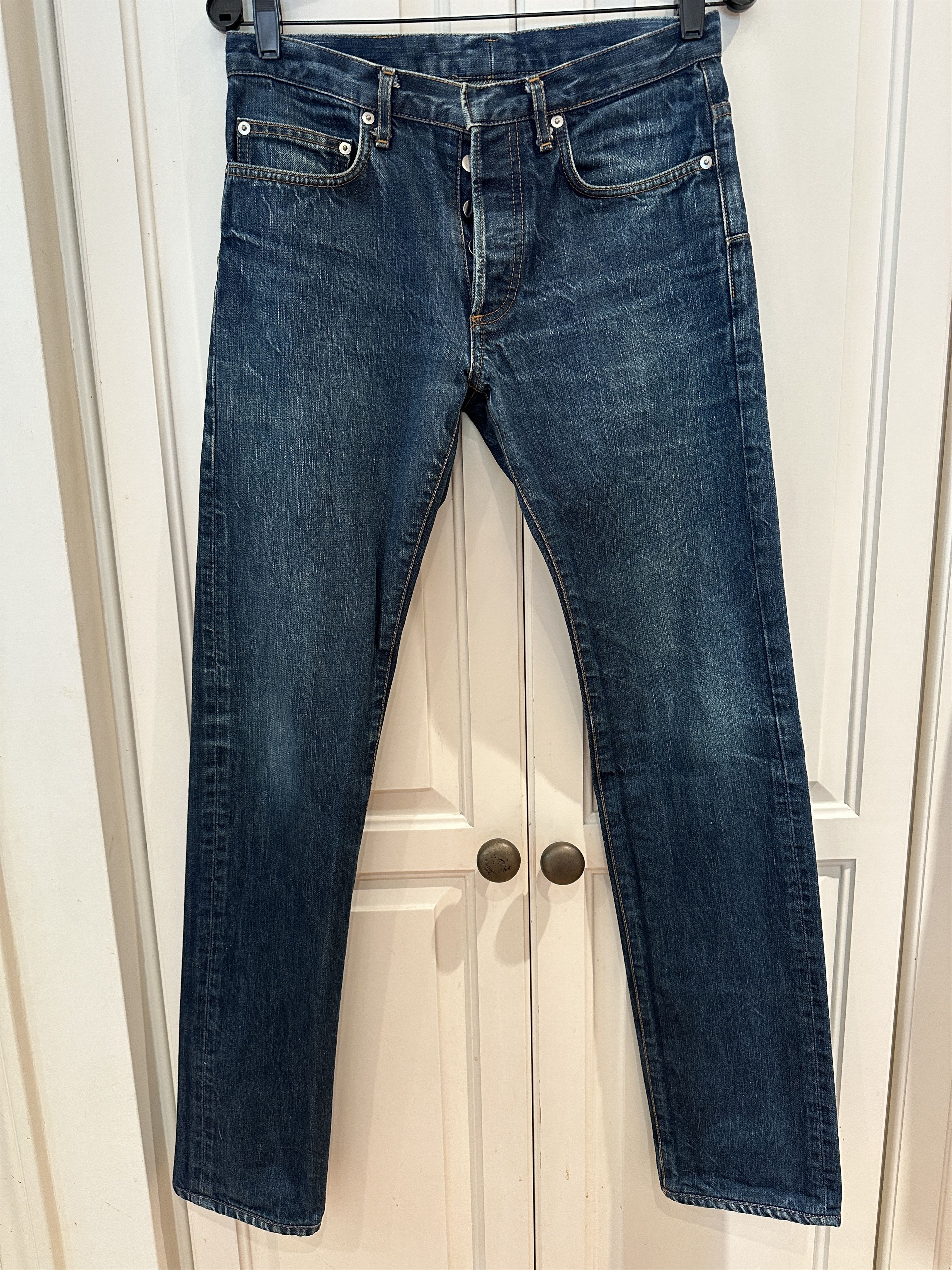 パンツ dior by hedi sliman ice blue crush denim Dior × Hedi Slimane Dior homme by hedi ice blue waxed jeans