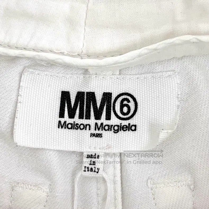 Maison Margiela Maison Margiela White logo cotton casual trousers Size 26" / US 2 / IT 38 - 7 Thumbnail
