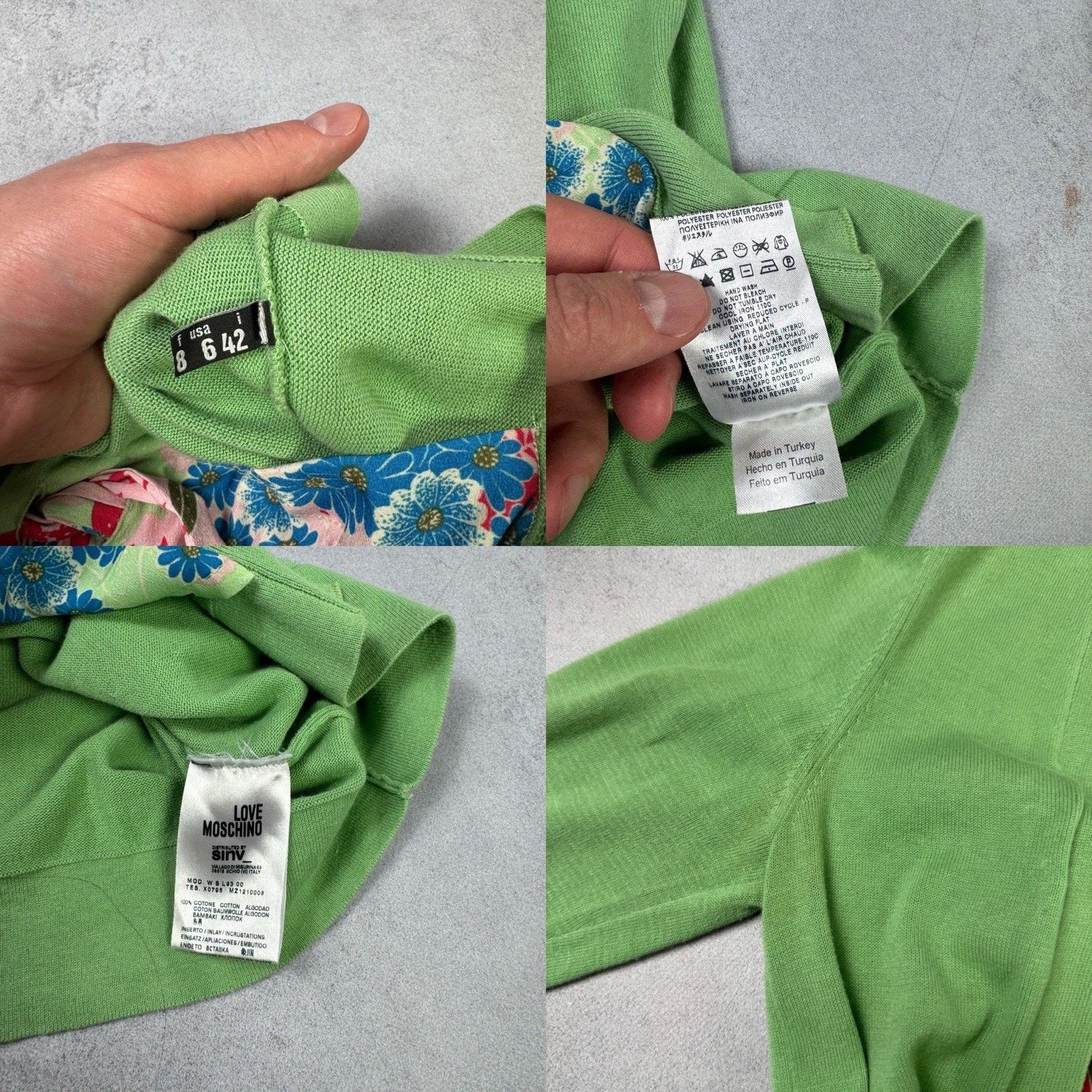 Moschino Love Moschino Sweater Women Size IT 42 Green Size M / US 6-8 / IT 42-44 - 22 Thumbnail