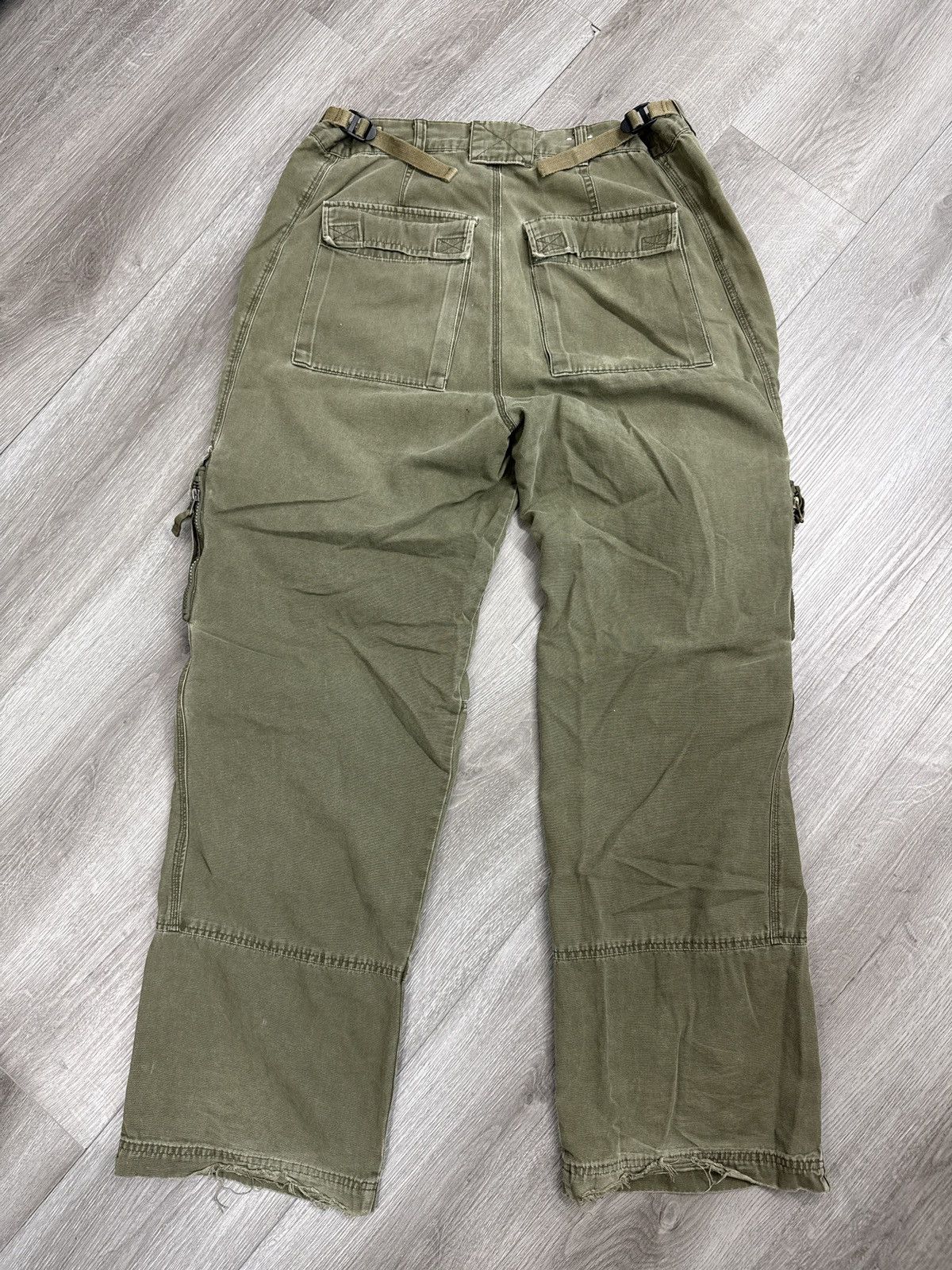 Old Navy Vintage Baggy Cargo Pants Olive Green Size US 32 / EU 48 - 2 Thumbnail