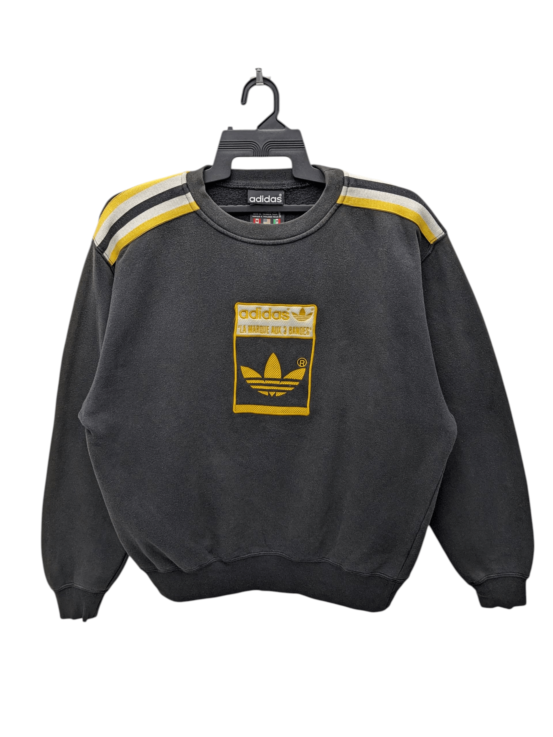 Adidas Vintage 90s Adidas Sweatshirt La Marque Aux 3 Bandes Size US S / EU 44-46 / 1 - 1 Thumbnail