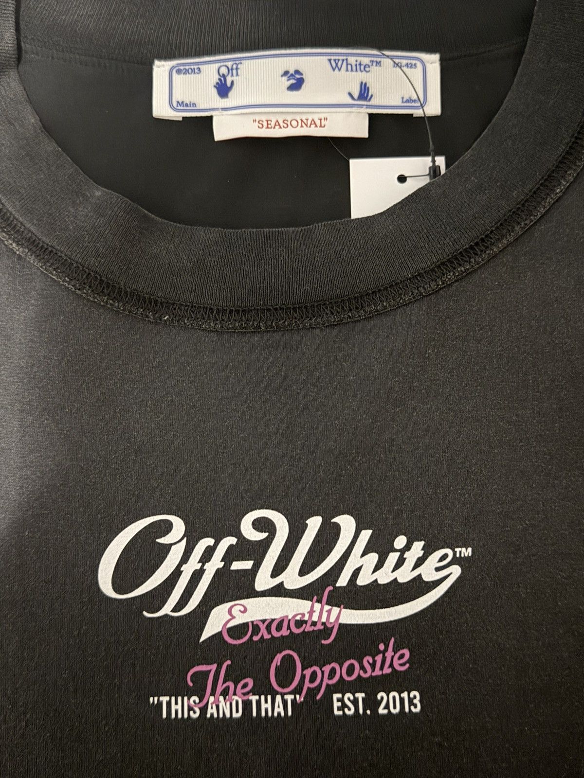 Off-White Off-White Exactly The Opposite “This and That” T-Shirt Size US L / EU 52-54 / 3 - 2 Thumbnail