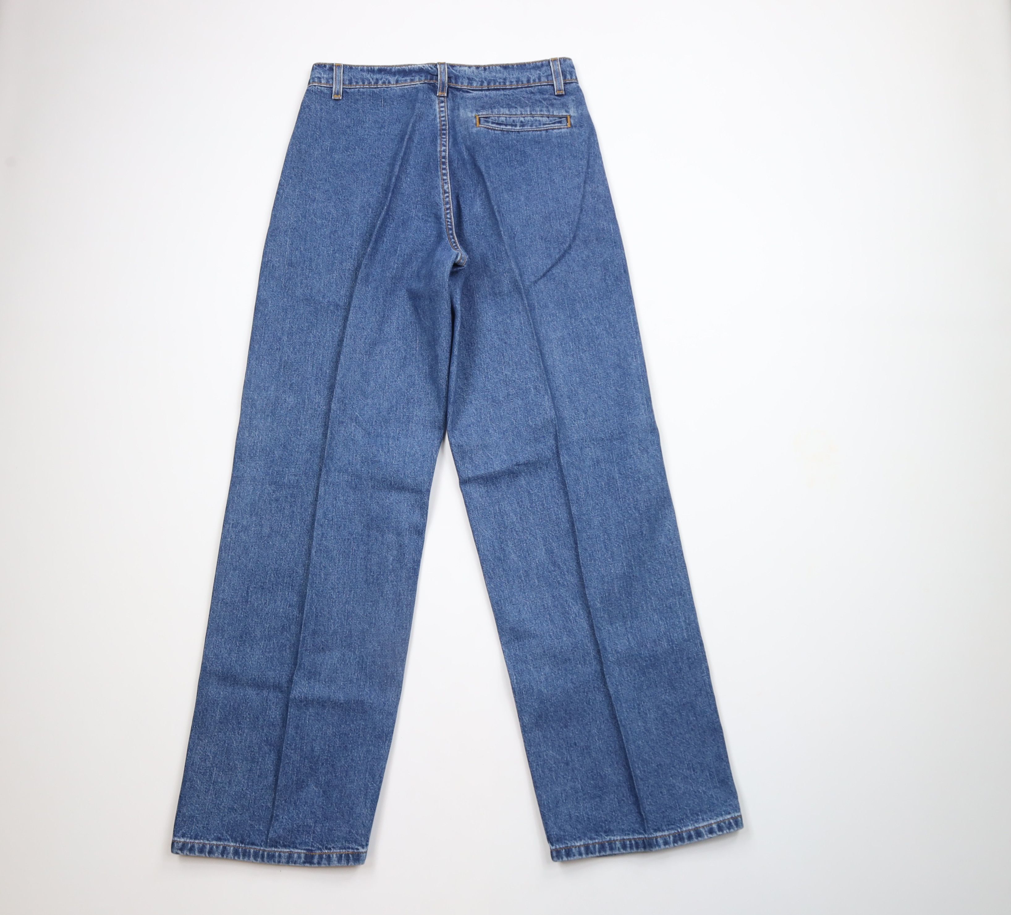 Levi's × Vintage Vintage 90s Levis Baggy Fit Wide Leg Denim Jeans Blue Cotton Size 28" / US 6 / IT 42 - 9 Thumbnail