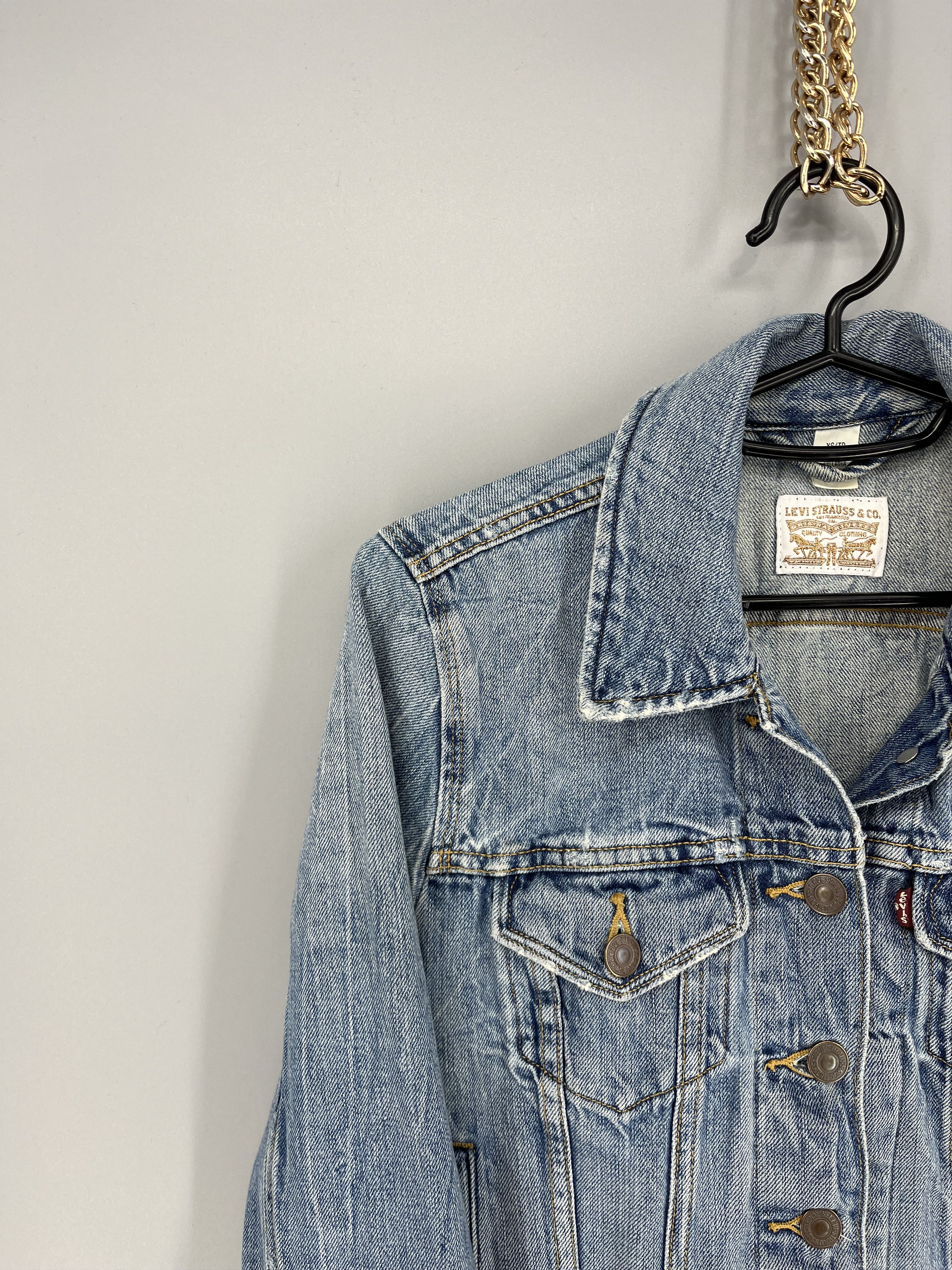Levi's Womens Vintage Levis Denim Jeans Jacket 90s Retro Size XS Size XS / US 0-2 / IT 36-38 - 4 Thumbnail
