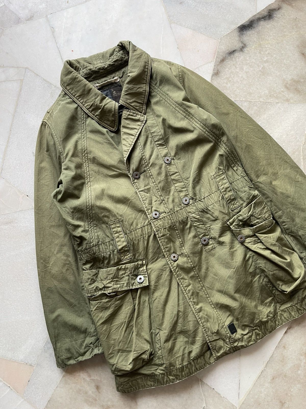 G-Star 2000s G-Star Raw 3301 Parka Jacket b3 Size US L / EU 52-54 / 3 - 3 Thumbnail