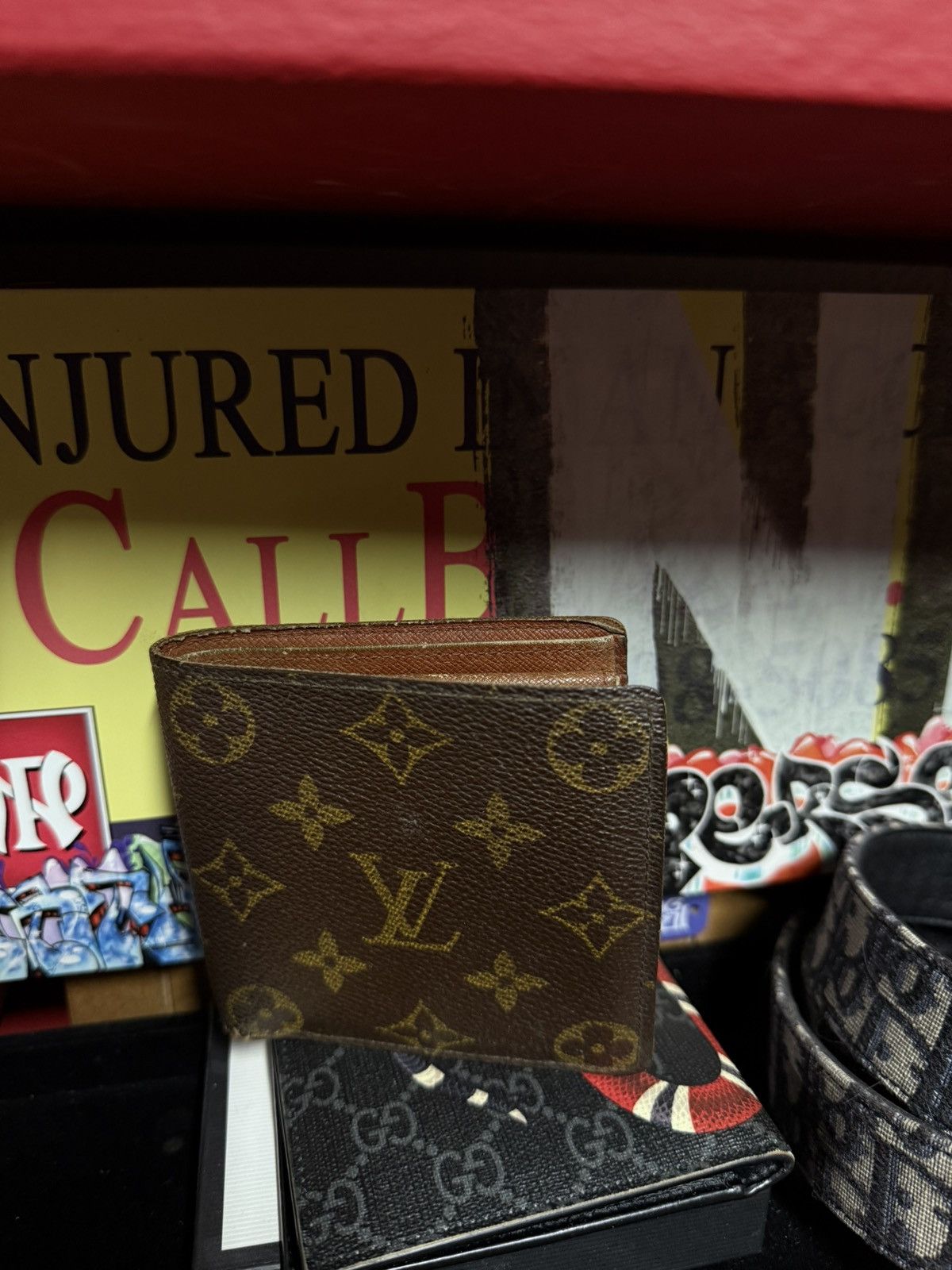 Louis Vuitton Monogram Brown Leather Bifold Wallet Preowned