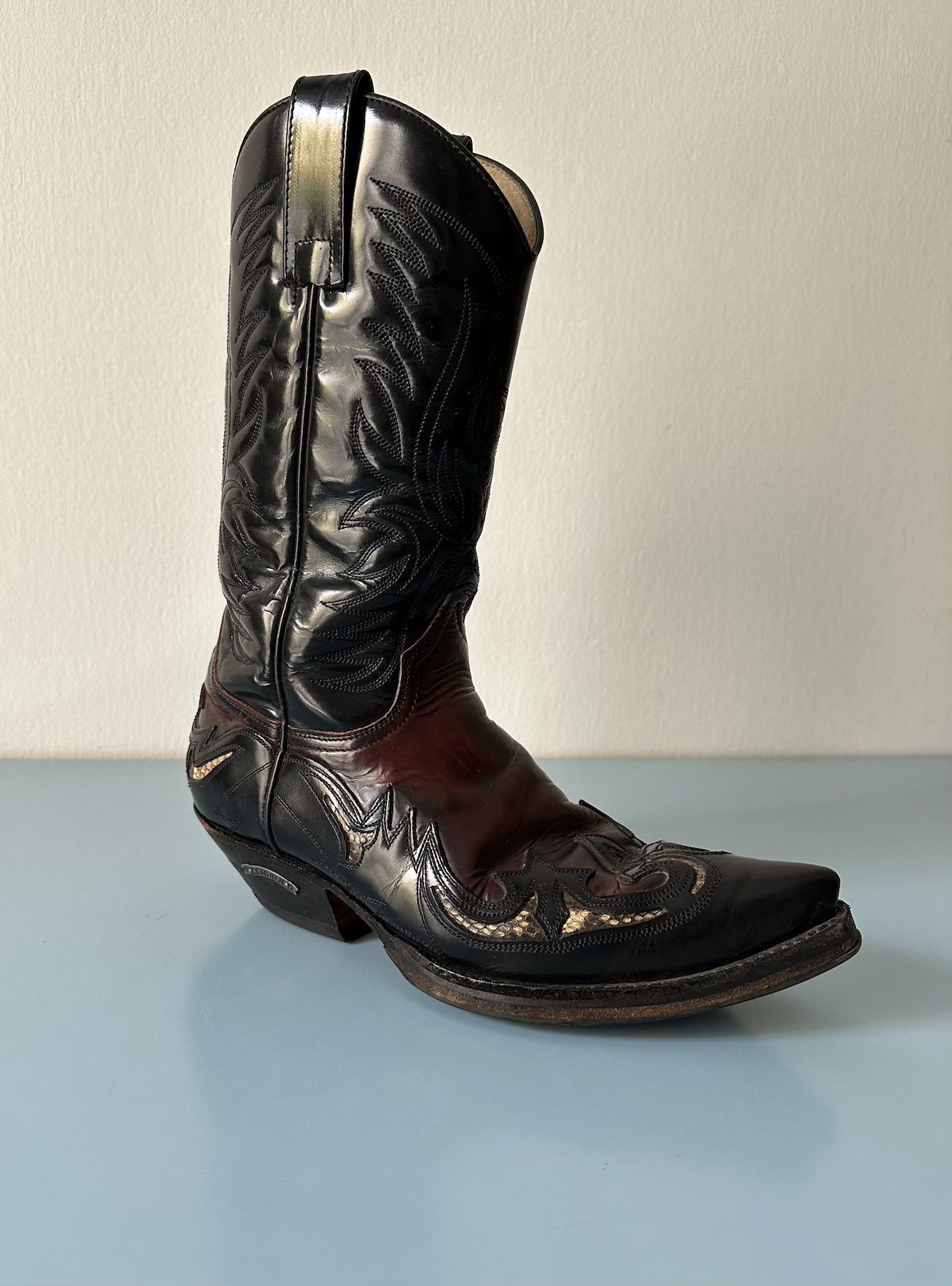 Sendra Sendra Cuban Heel Cowboy Boots - UK7/EU40 leather & python Size US 7 / EU 40 - 4 Thumbnail