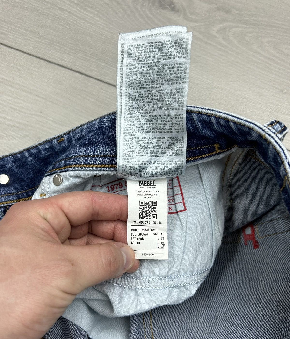 Diesel × Vintage Diesel Denim Jeans Size 33 Blue Size US 33 - 9 Thumbnail