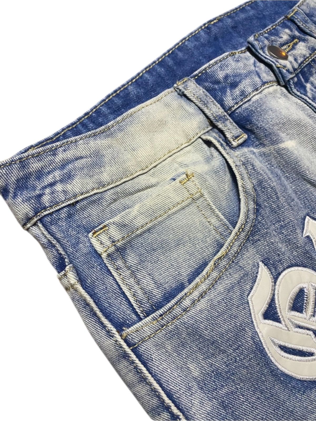 Japanese Brand Crazy Wash Japanese Brand Chrome heart Style Slim Fit Jeans Size US 30 / EU 46 - 12 Thumbnail