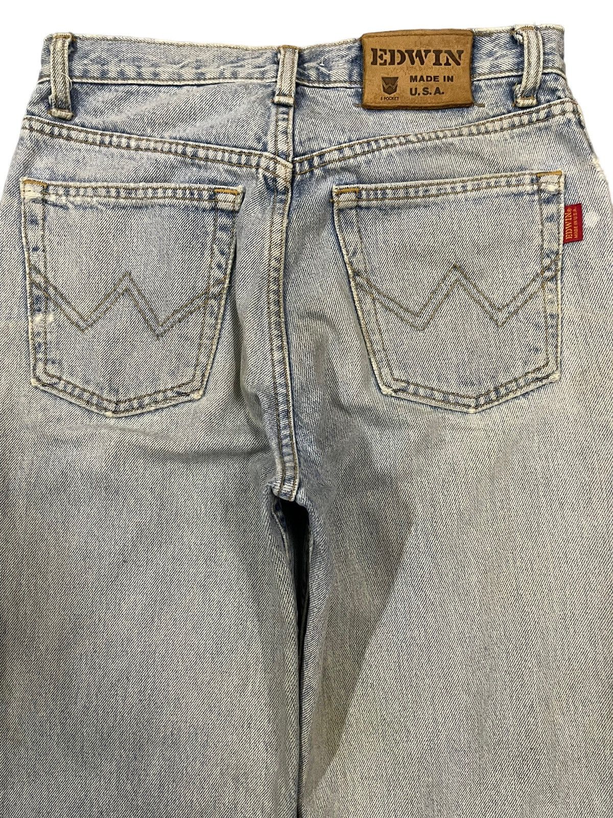 Edwin Vintage 90s Edwin Made in Usa Distressed Style Jeans Size US 28 / EU 44 - 4 Thumbnail