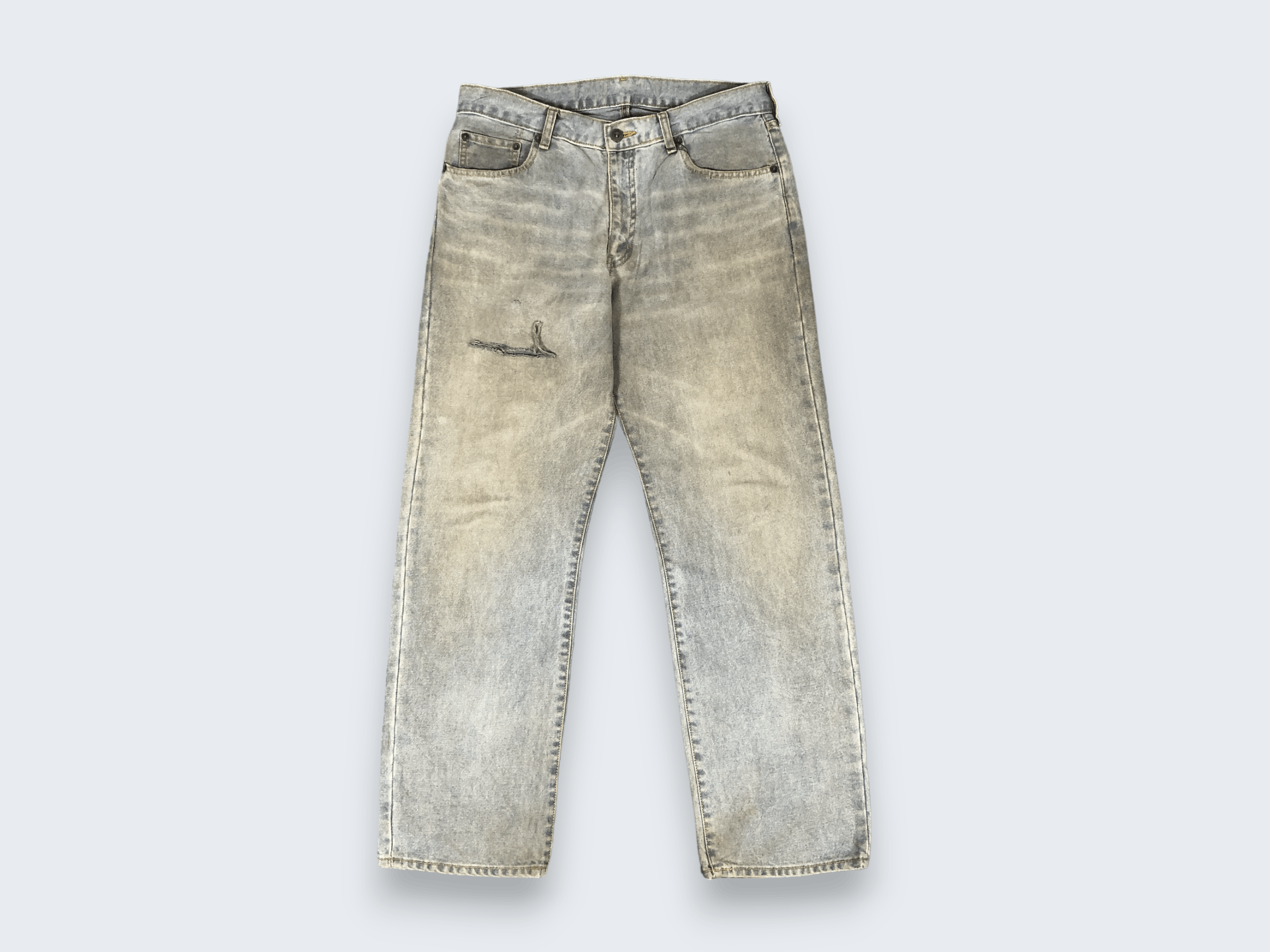 Japanese Brand × Uniqlo Uniqlo Jeans Dirty L1239 Size US 33 - 1 Thumbnail