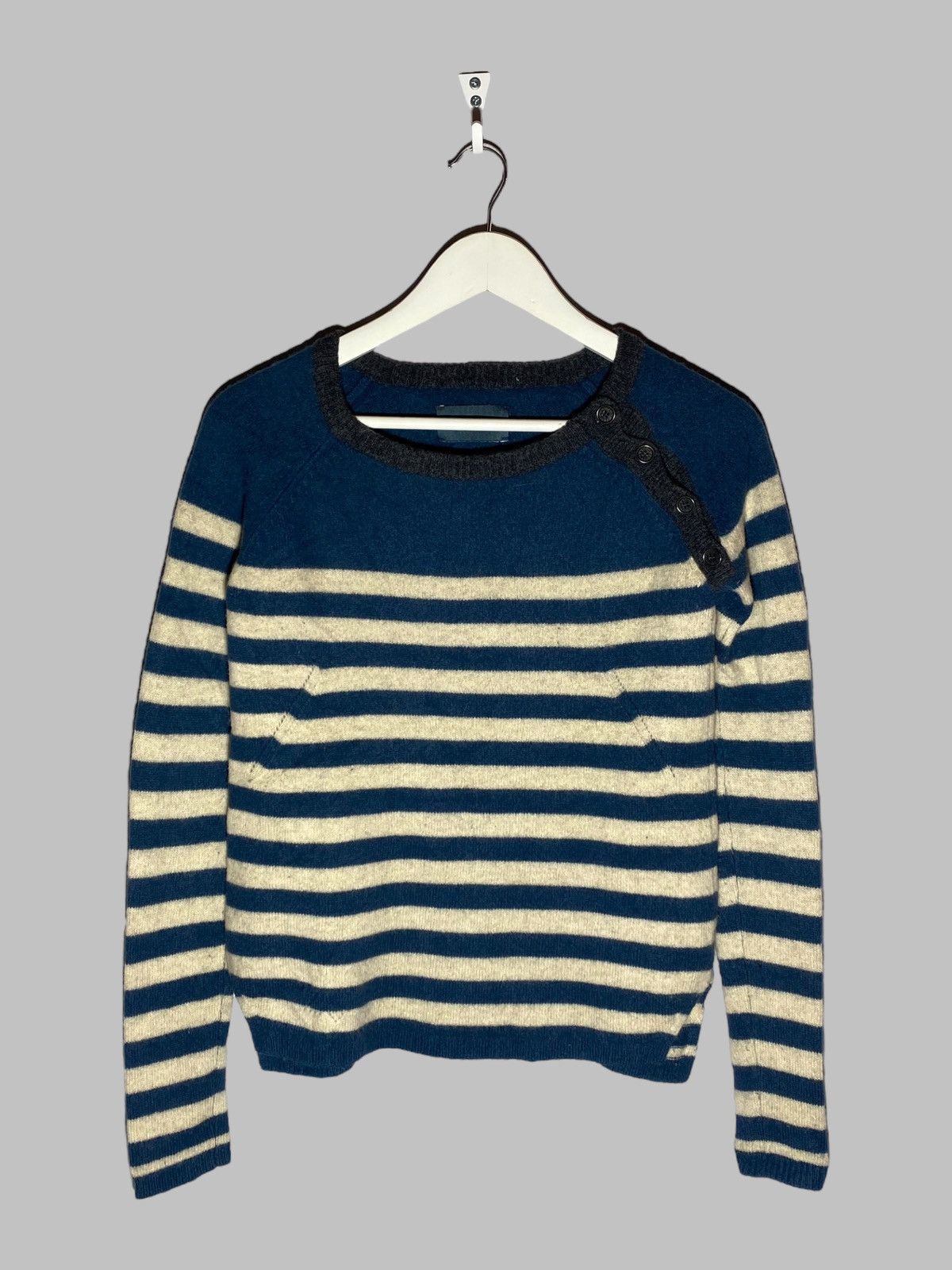 Zadig & Voltaire Zadig & Voltaire Wool Sweater Jumper Striped Pattern Size S Size S / US 4 / IT 40 - 1 Thumbnail