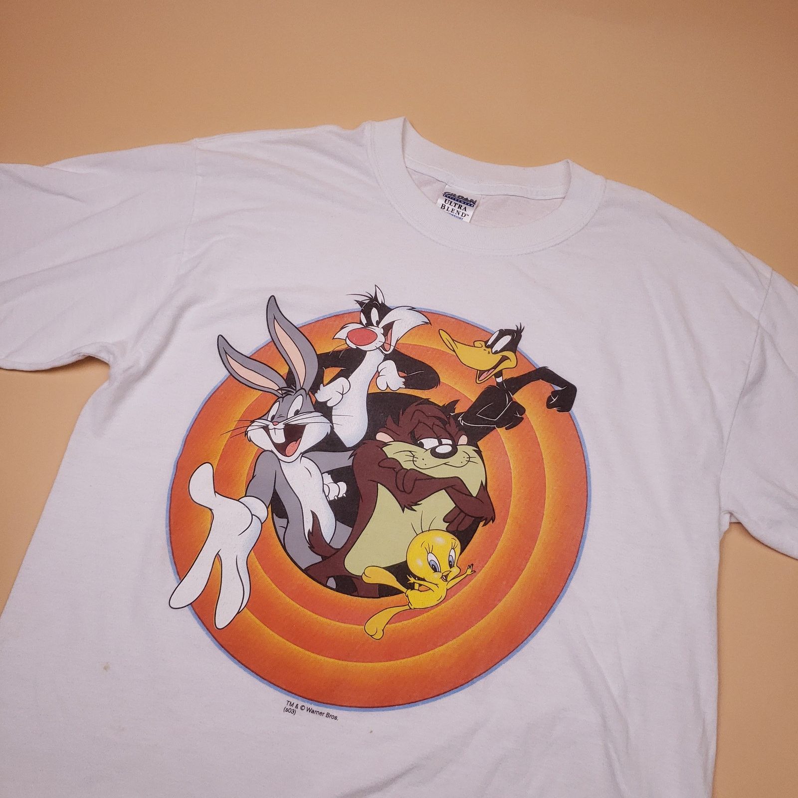 Vintage Vtg 90s Looney Tunes Logo Classic Graphic Tee Mens L Size US L / EU 52-54 / 3 - 2 Thumbnail