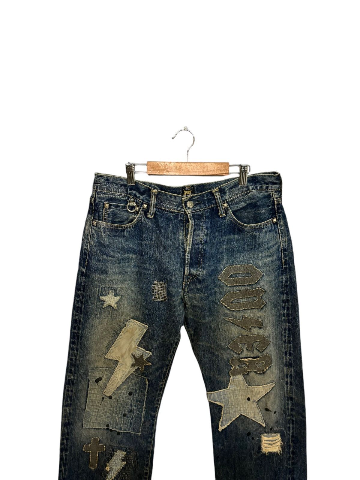 Japanese Brand Vintage Japanese Brand Over The Stripe Size US 34 / EU 50 - 3 Thumbnail