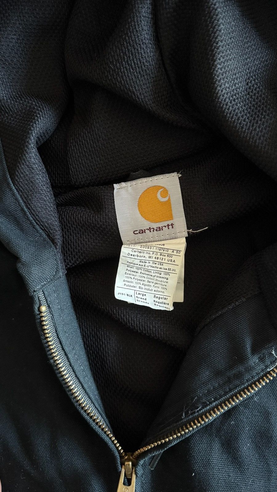 Carhartt Carhartt Hooded Jacket (Black) Size US L / EU 52-54 / 3 - 6 Thumbnail