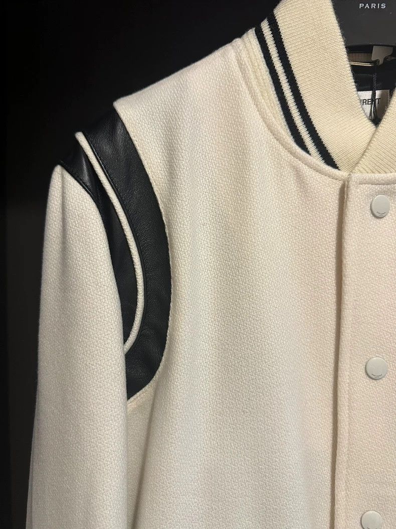 Saint Laurent Paris Saint Laurent Paris white Teddy jacket 2505-Nextarrow Size US M / EU 48-50 / 2 - 4 Thumbnail