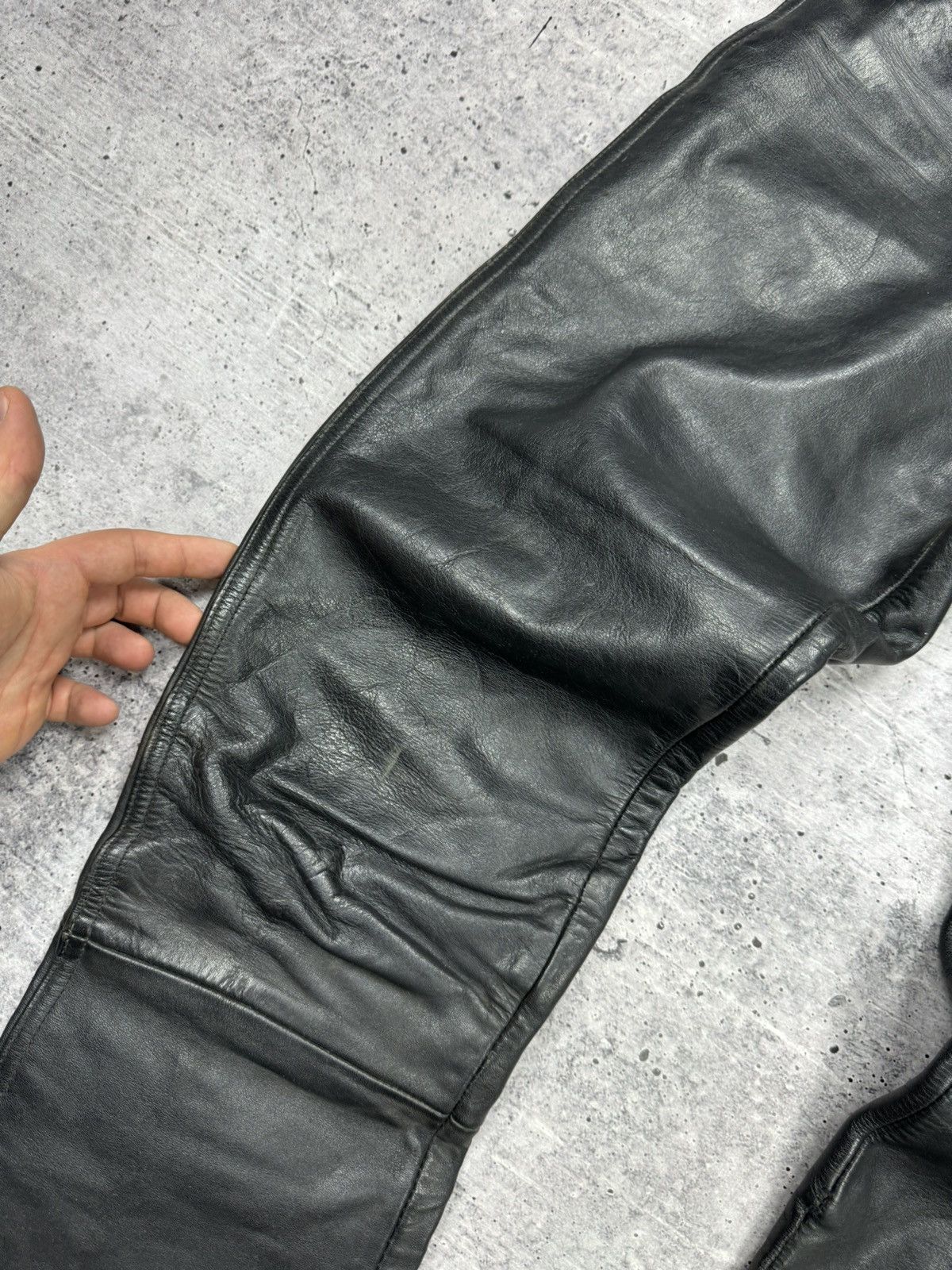 Genuine Leather × Vintage Vintage 90’s Y2K Style Casual Cowboy Genuine Leather Pants Size US 30 / EU 46 - 11 Thumbnail