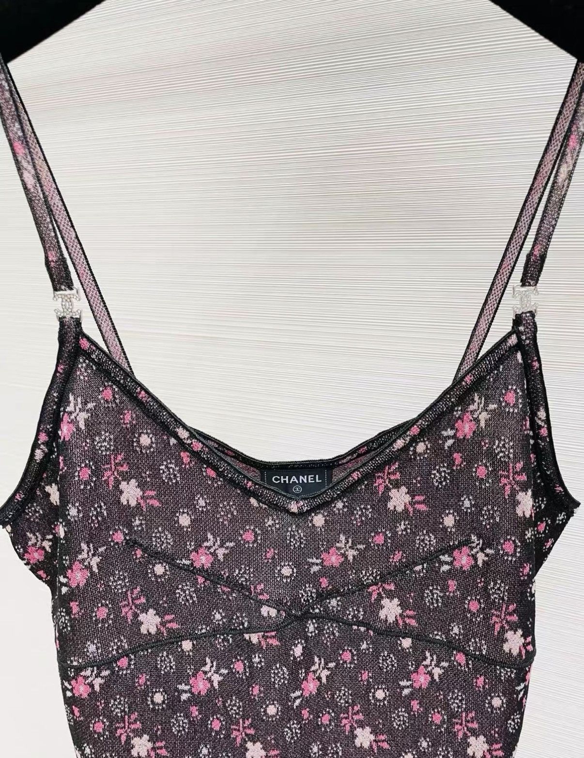 Chanel Chanel 24B Classic Ditsy Floral Camisole Top J33 Size XS / US 0-2 / IT 36-38 - 3 Thumbnail