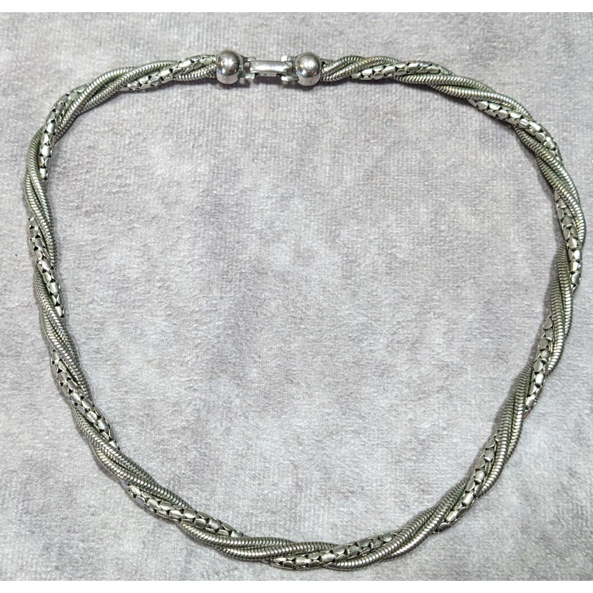Other Elegant Twisted Multi-Chain Silver Tone Necklace Size ONE SIZE - 6 Thumbnail