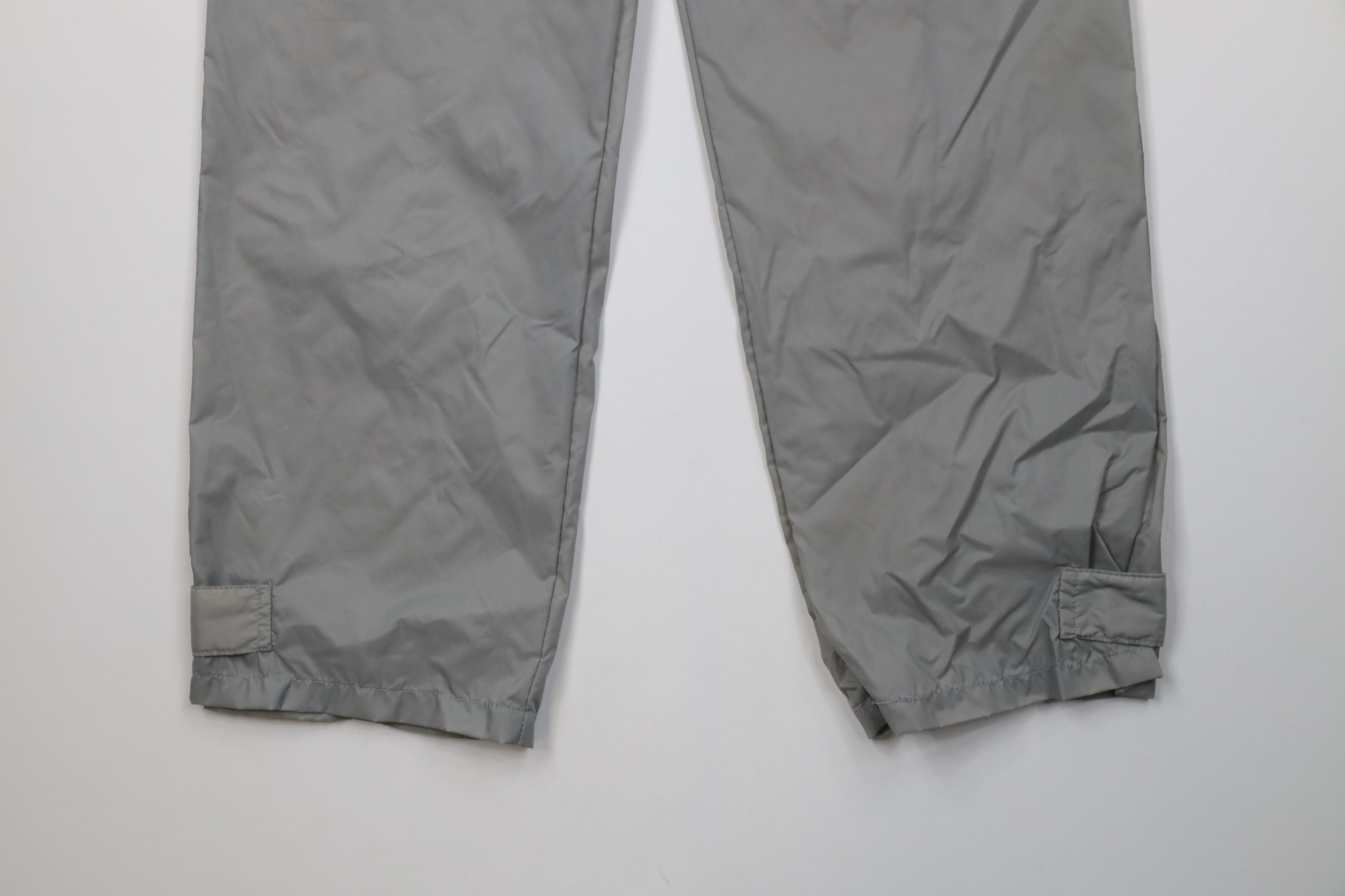 Vintage Vintage 90s Streetwear Wide Leg Windbreaker Rain Pants Gray Size US 34 / EU 50 - 4 Thumbnail