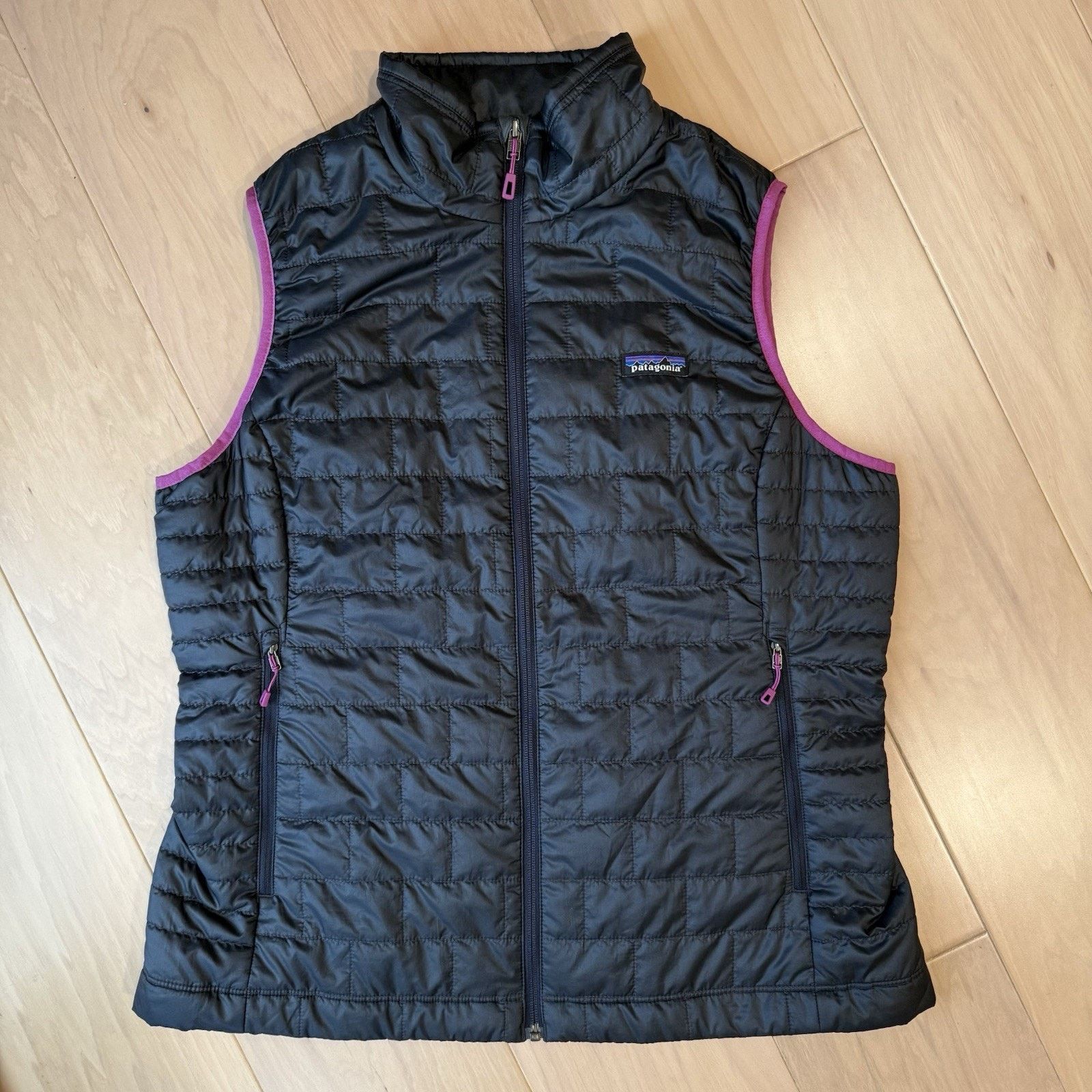 Patagonia Patagonia Nano Puff Vest Women's XL Navy Gray Full Zip Size XL / US 12-14 / IT 48-50 - 2 Thumbnail