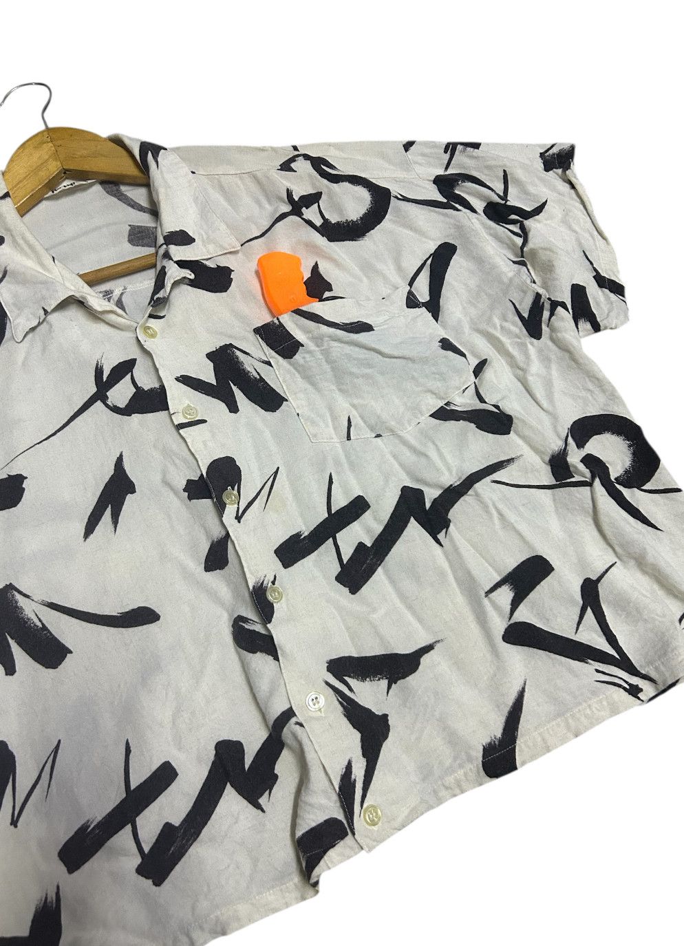 Japanese Brand Button ups crop top shirt very cool design Size US L / EU 52-54 / 3 - 2 Thumbnail