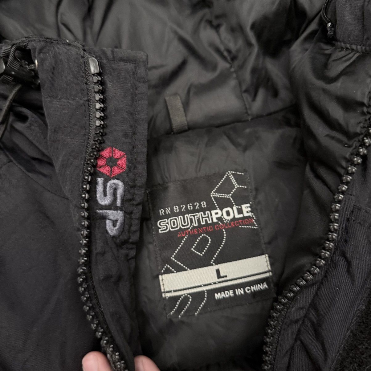 Southpole Vintage Y2K Puffer Baggy Bomber Jacket