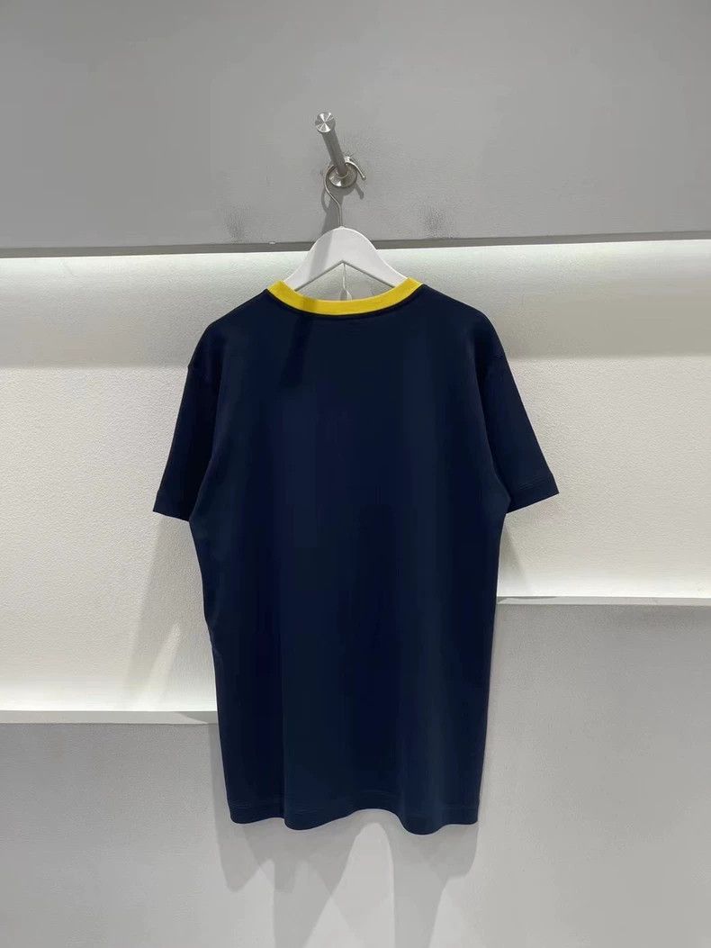 Louis Vuitton Louis Vuitton Blue and yellow No.4 slogan chain short sleev Size US XS / EU 42 / 0 - 2 Thumbnail