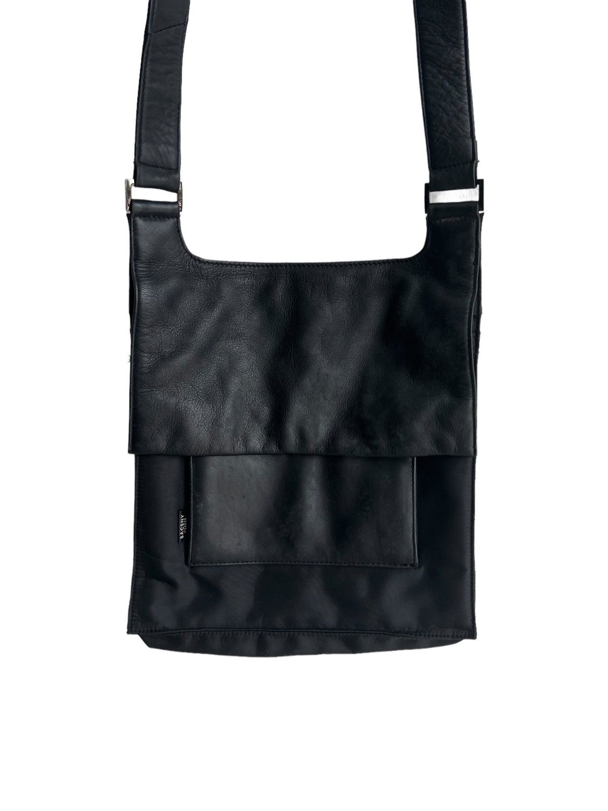Yohji Yamamoto 90s Yohji Yamamoto Y'saccs Hybrid Leather Nylon Tactical Bag Size ONE SIZE - 4 Thumbnail