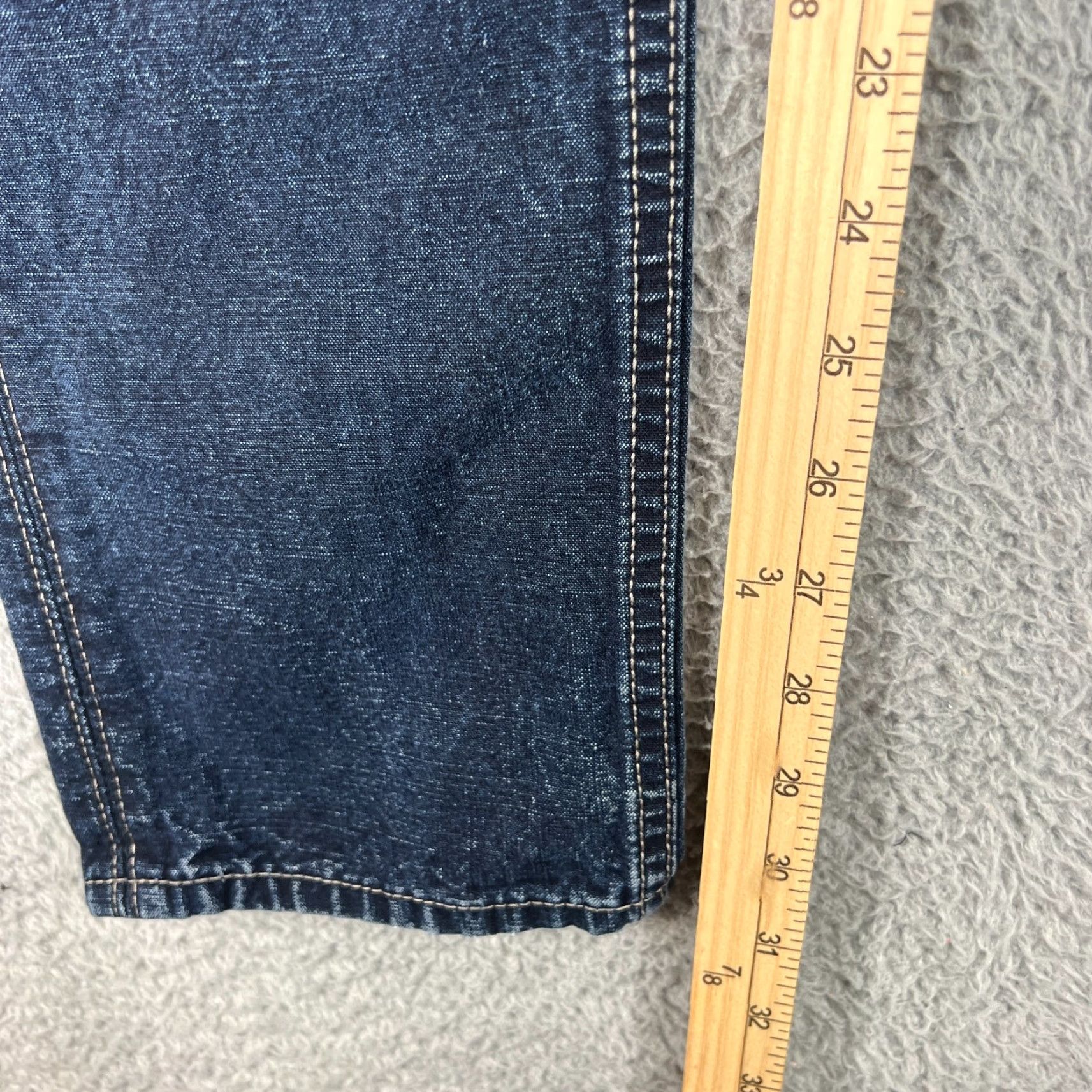 Levi's VINTAGE Levi's 522 Jeans Mens 30X32 Dark Wash Slim Tappered Jeans Size US 30 / EU 46 - 3 Thumbnail
