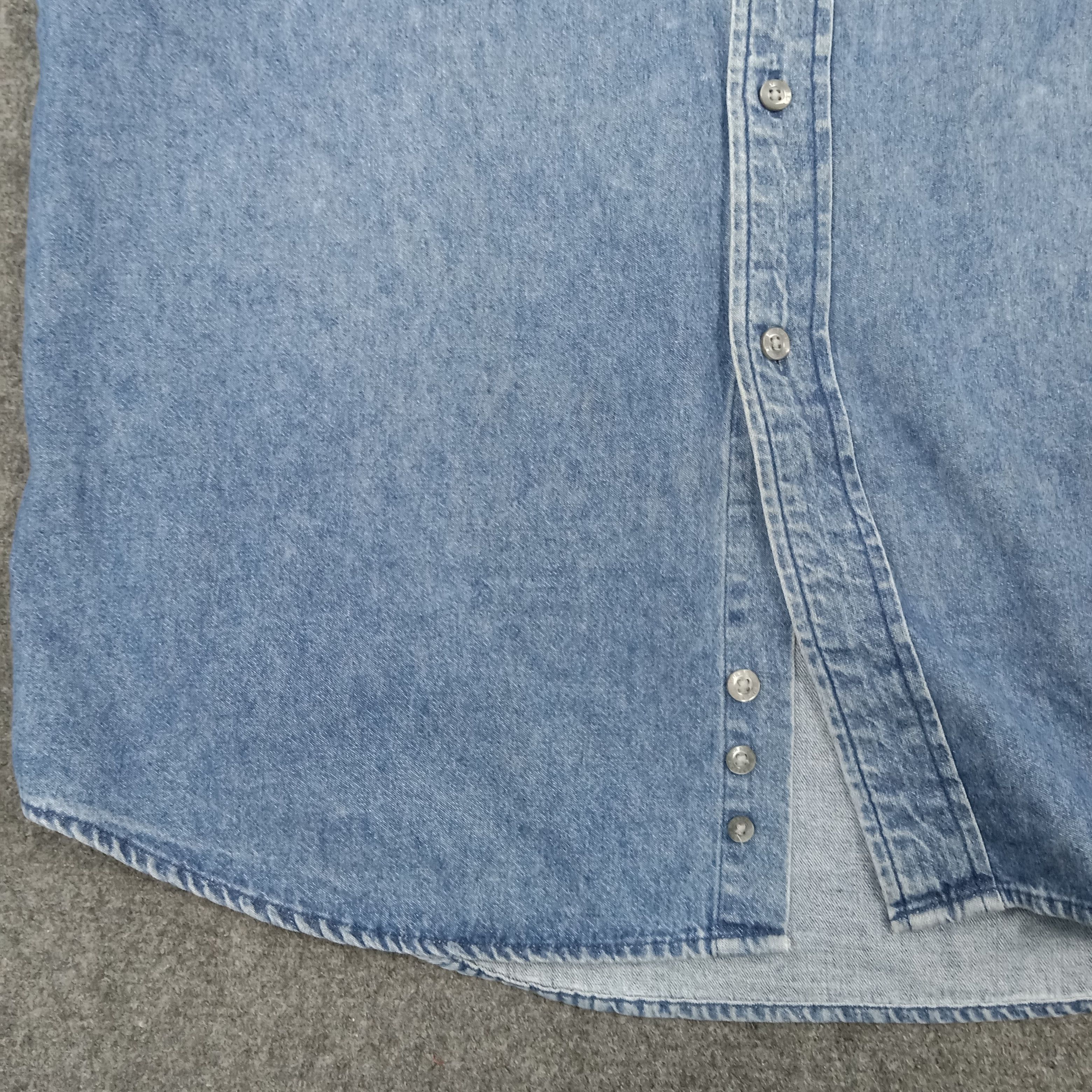 Burberry × Vintage Burberry London Nova Check Denim Shirt Size US L / EU 52-54 / 3 - 4 Thumbnail