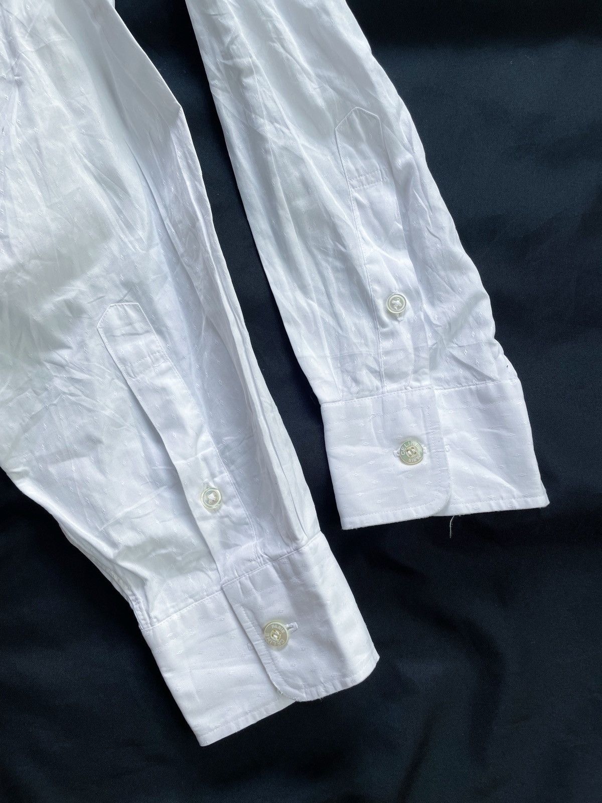 Celine CELINE CASUAL WHITE BUTTON DOWN SHIRT Size US L / EU 52-54 / 3 - 8 Thumbnail