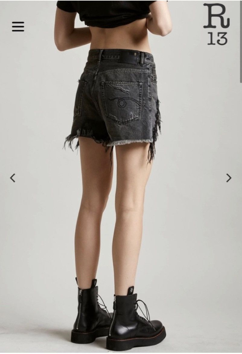 R13 Shredded Slouch Short. Size 29 Size 29" - 3 Thumbnail