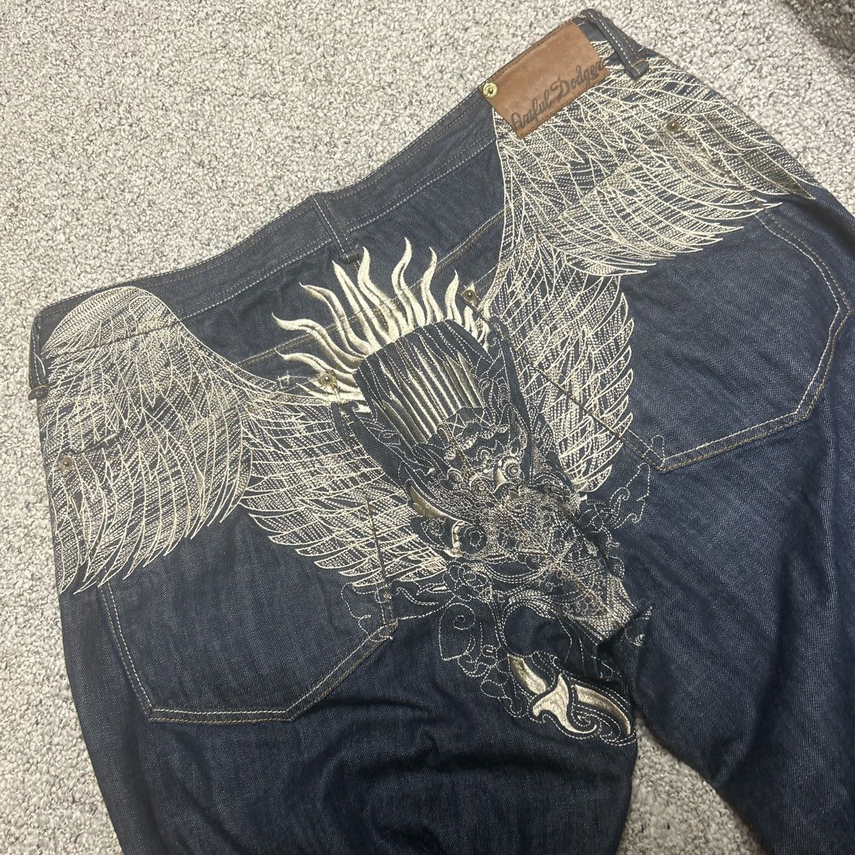 Affliction RARE Jesse pinkman wing jeans Size US 42 / EU 58 - 2 Thumbnail