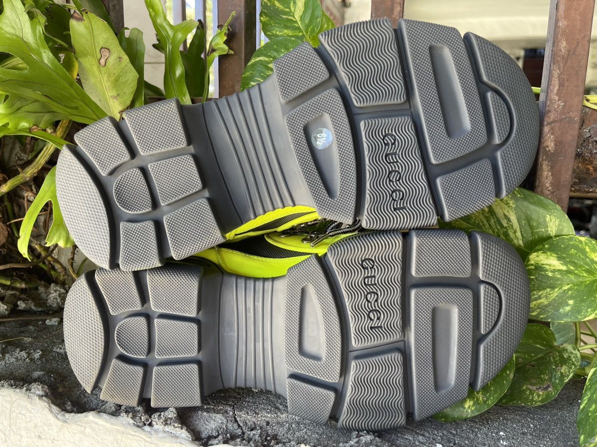 Gucci Gucci Flashtrek Low Sneakers Neon Yellow Green Size US 6.5 / EU 39-40 - 9 Thumbnail