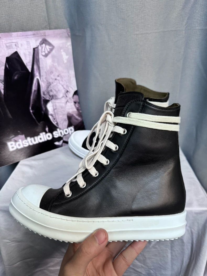 Rick Owens Rick Owens Black and white high-top sneakers Size US 5.5 / IT 35.5 - 7 Thumbnail
