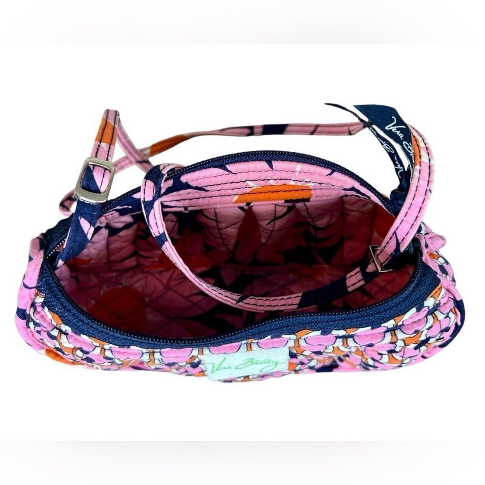 Vera Bradley Vera Bradley Quilted "Loves Me" Mini Crossbody Handbag Pink Size ONE SIZE - 9 Thumbnail