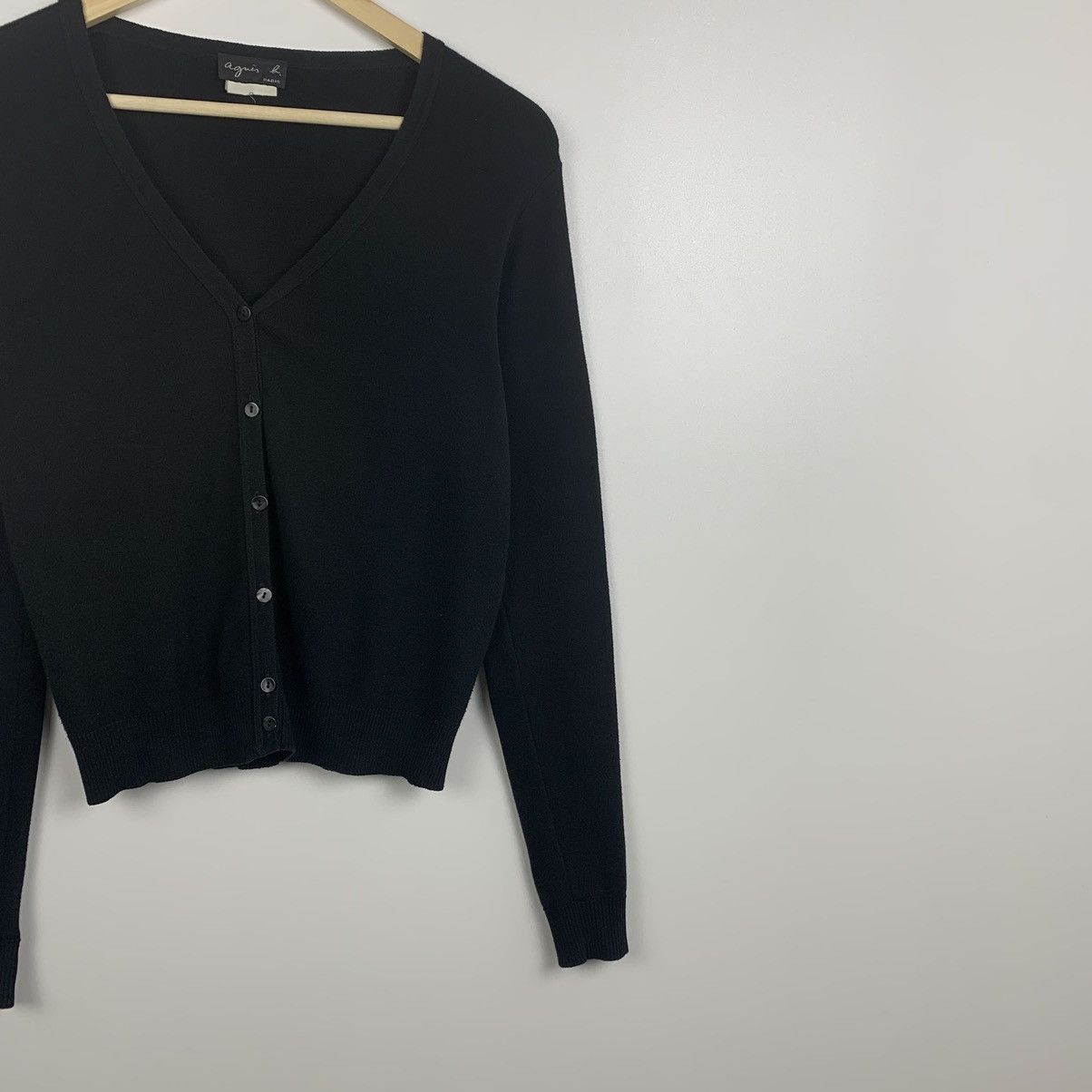 agnes b. Women’s Agnes b. Paris Cotton Cardigan Button Up Avant Garde Size XS / US 0-2 / IT 36-38 - 5 Thumbnail