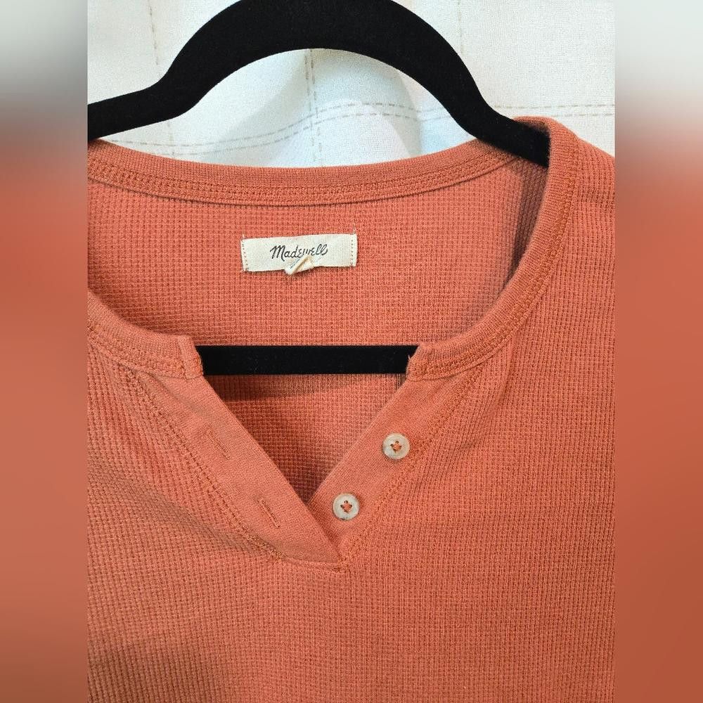 Madewell Madewell Cropped Waffle Tee Size L / US 10 / IT 46 - 2 Thumbnail