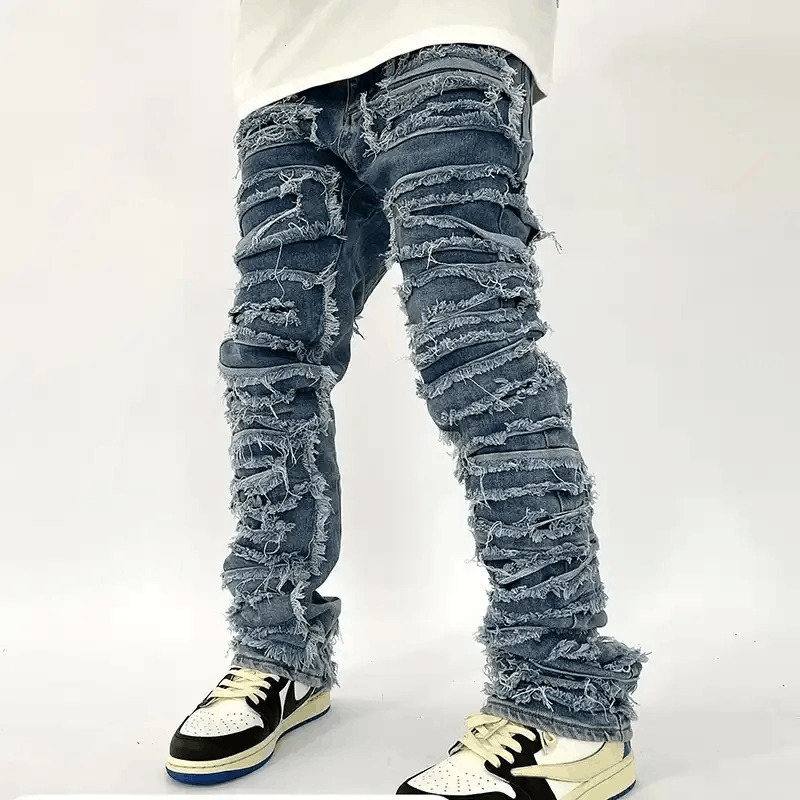 Japanese Brand × Jean Hip Hop Loose Denim Trousers Vibe Style Size US 30 / EU 46 - 1 Thumbnail