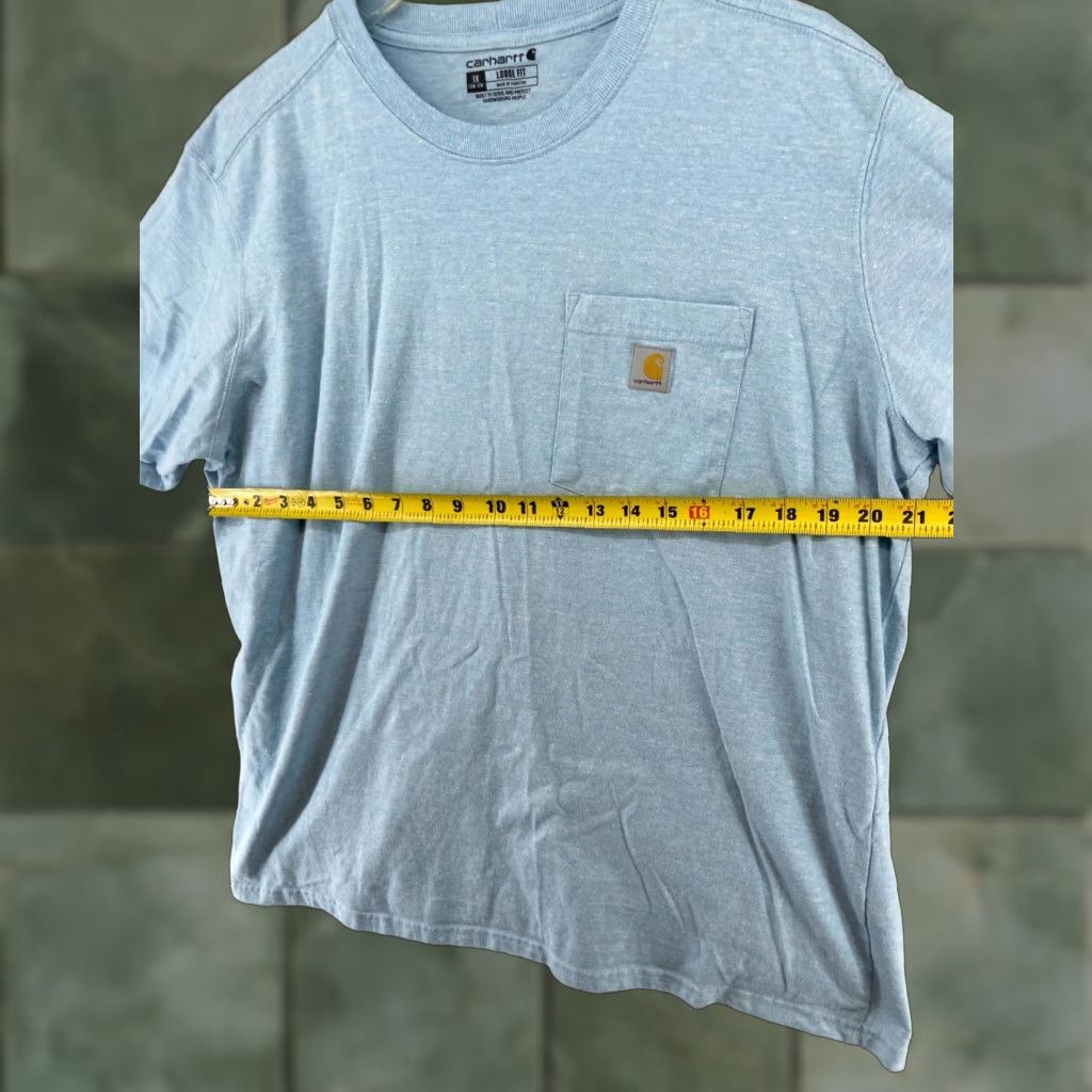 Carhartt Carhartt Womens T-Shirt Blue 1X Loose Fit Work Pocket Shirt Adults 1X Blue Pocket Carhartt Womens TShirt Casual Workwear 1X Blue Pant/Sock not. Size XL / US 12-14 / IT 48-50 - 1 Thumbnail