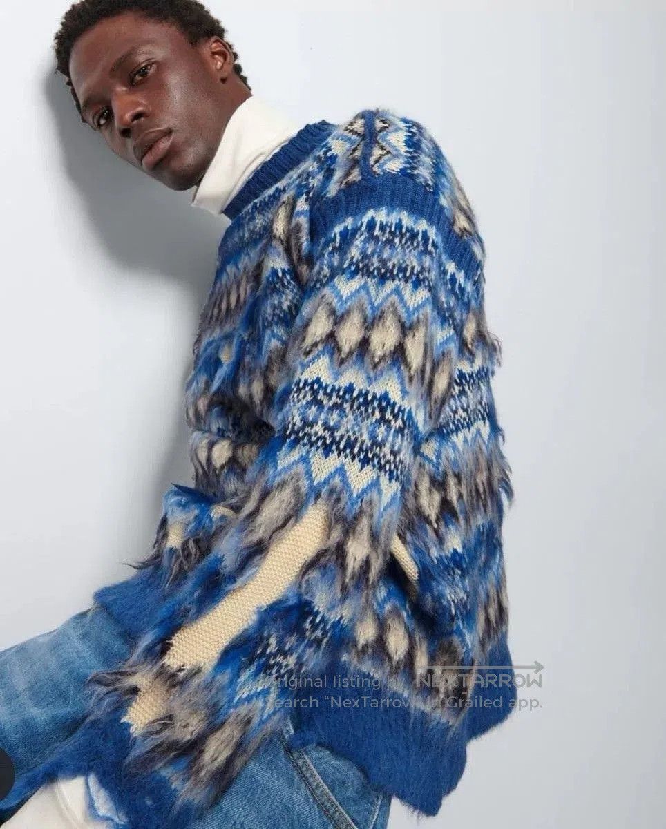 Maison Margiela Maison Margiela Colorblock Intarsia Sweater. Size M / US 6-8 / IT 42-44 - 7 Thumbnail