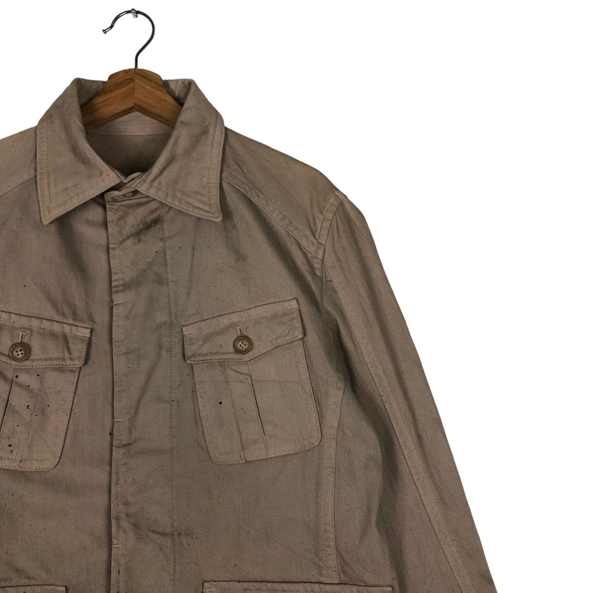 Japanese Brand 🔥Vtg Chore Jacket Military Collection Slant Pocket 3D Size US M / EU 48-50 / 2 - 6 Thumbnail