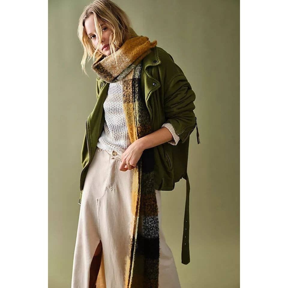 Free People New Free People WTF Rebel Rebel Knit Moto Jacket SM Olive Size S / US 4 / IT 40 - 2 Thumbnail