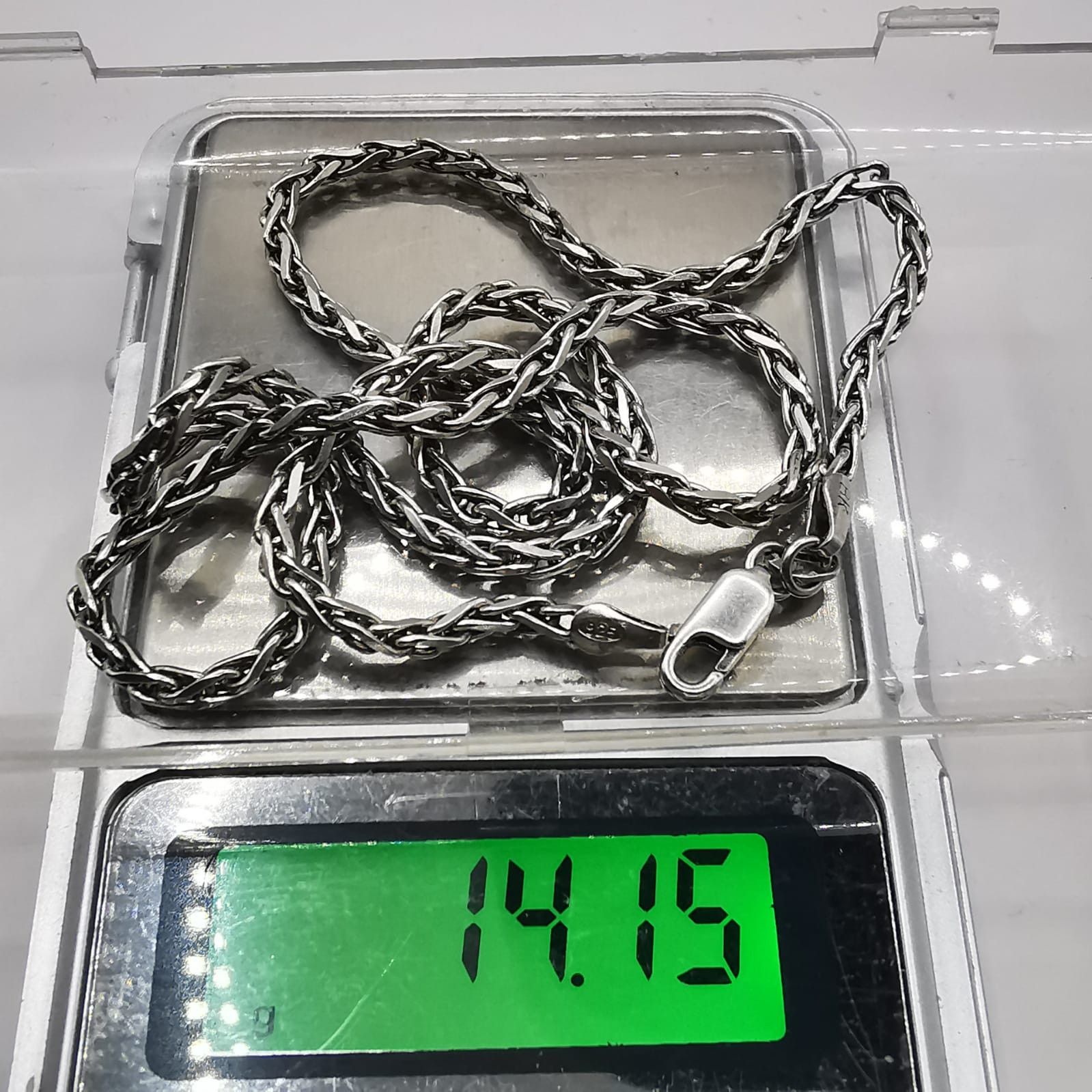 Sterling Silver Vintage Jewelry Chain, 925 Sterling Silver, Signed 14,15g Size ONE SIZE - 6 Thumbnail